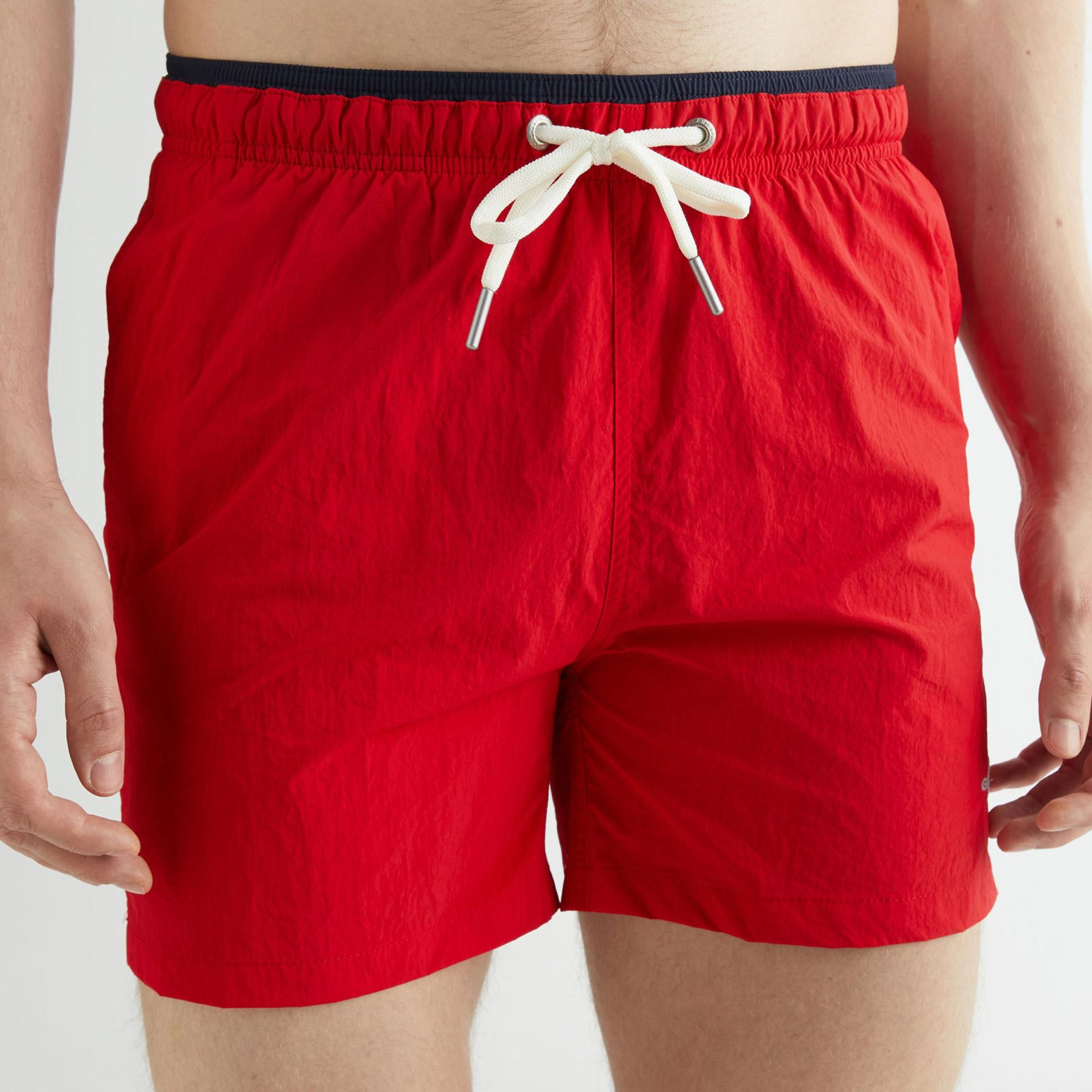 GANT Erkek Kırmızı Regular Fit Deniz Şortu