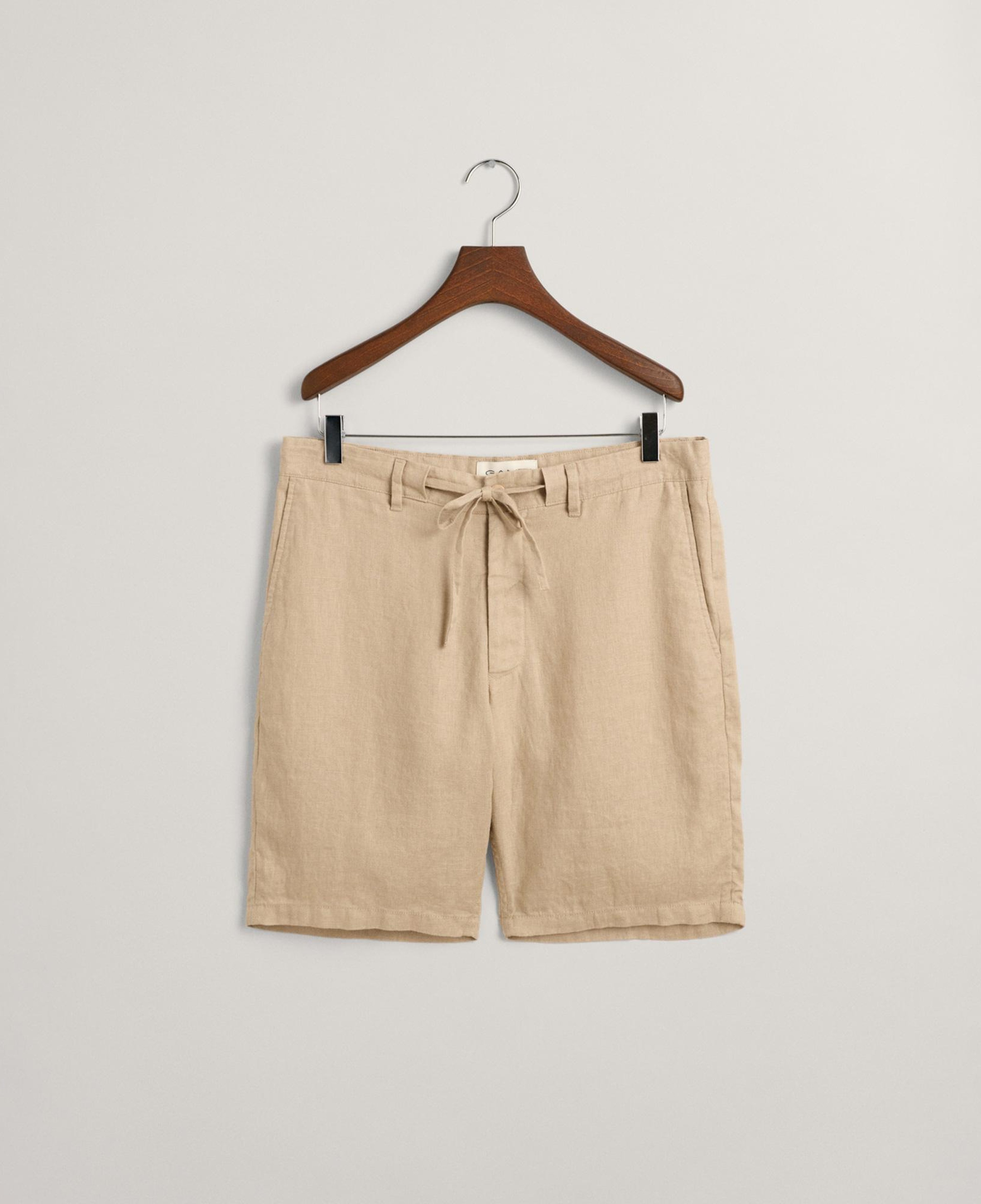 GANT Erkek Bej Relaxed Fit Keten Şort