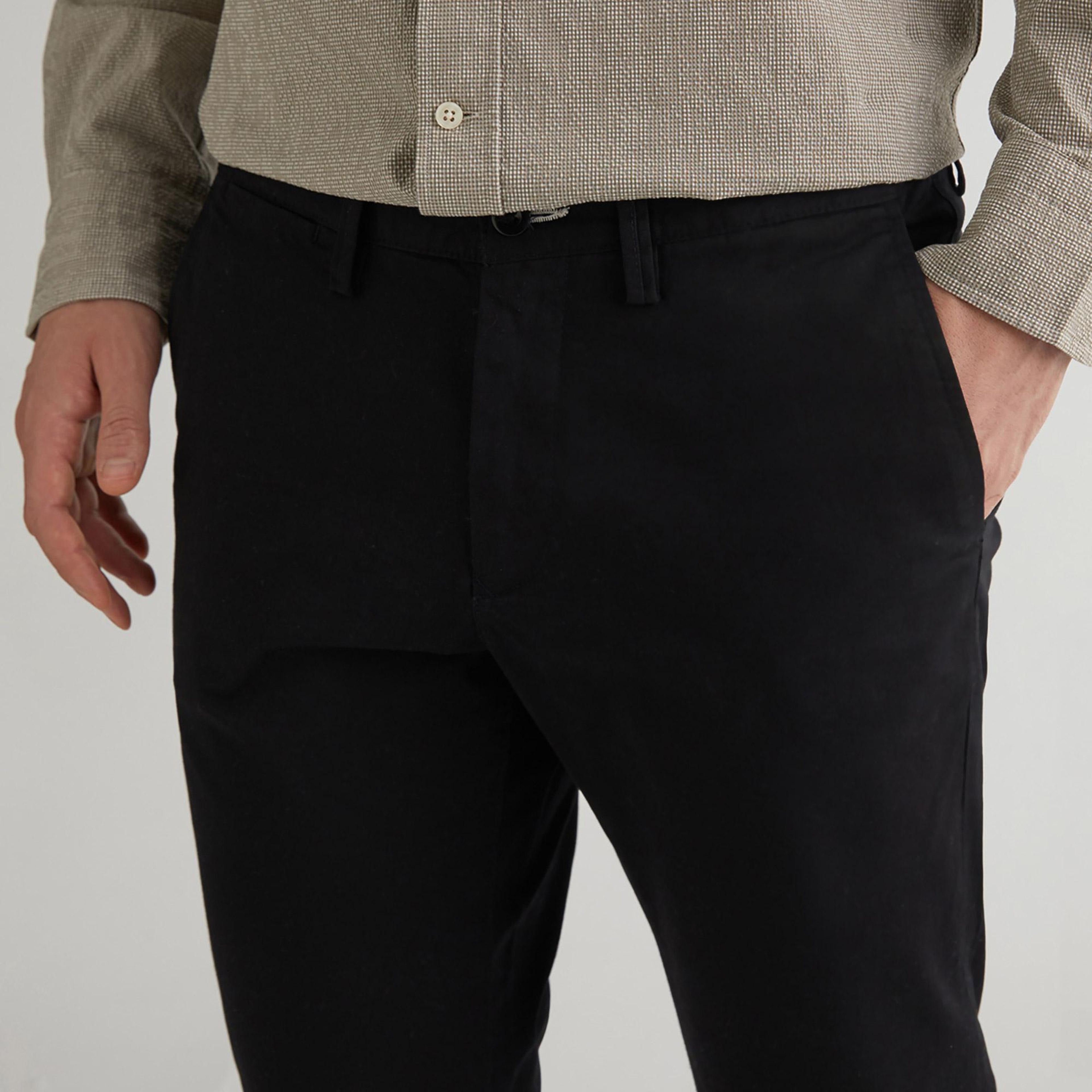 GANT Erkek Siyah Slim Fit Chino Pantolon