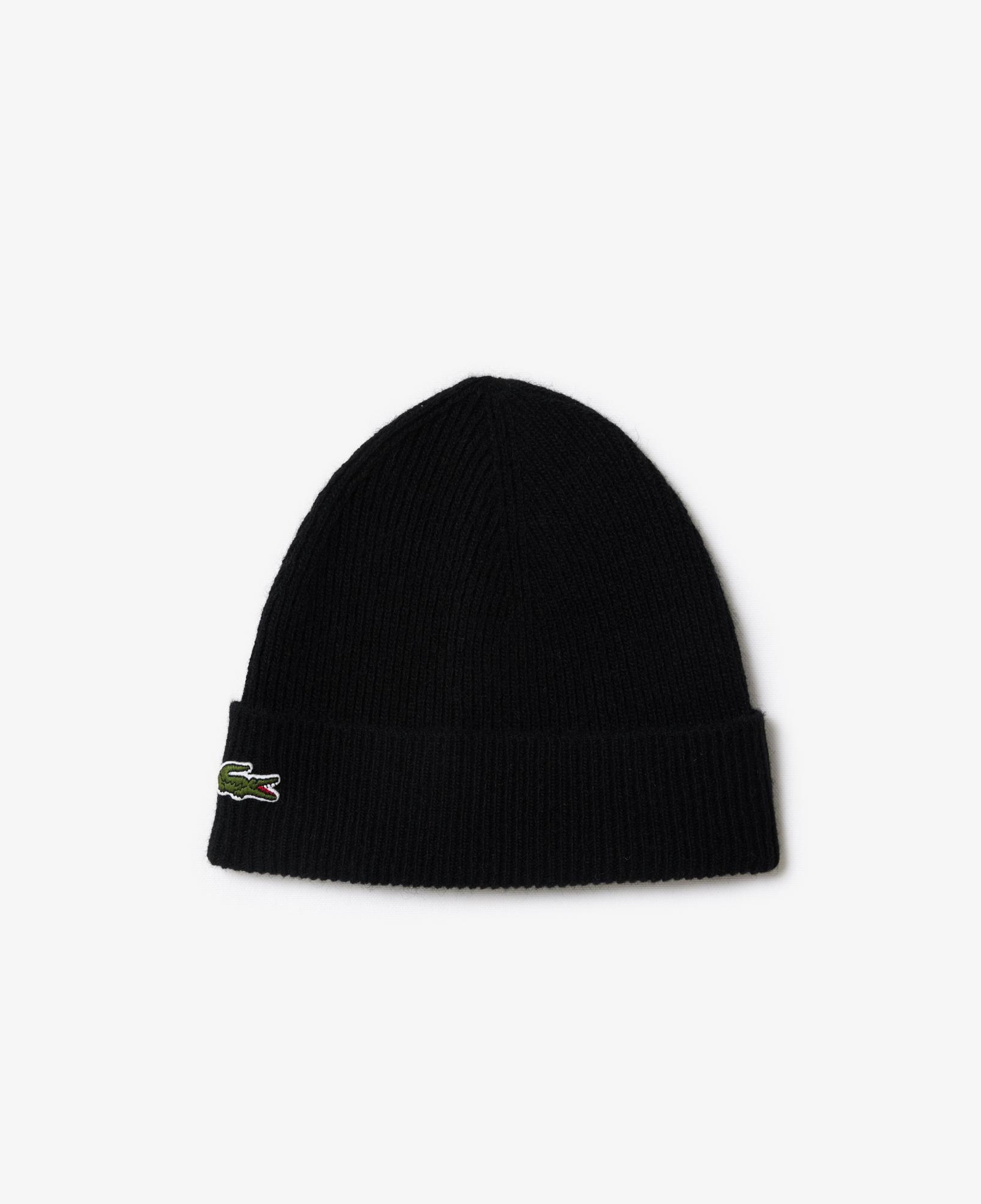 Lacoste Unisex Siyah Atkı Bere Seti