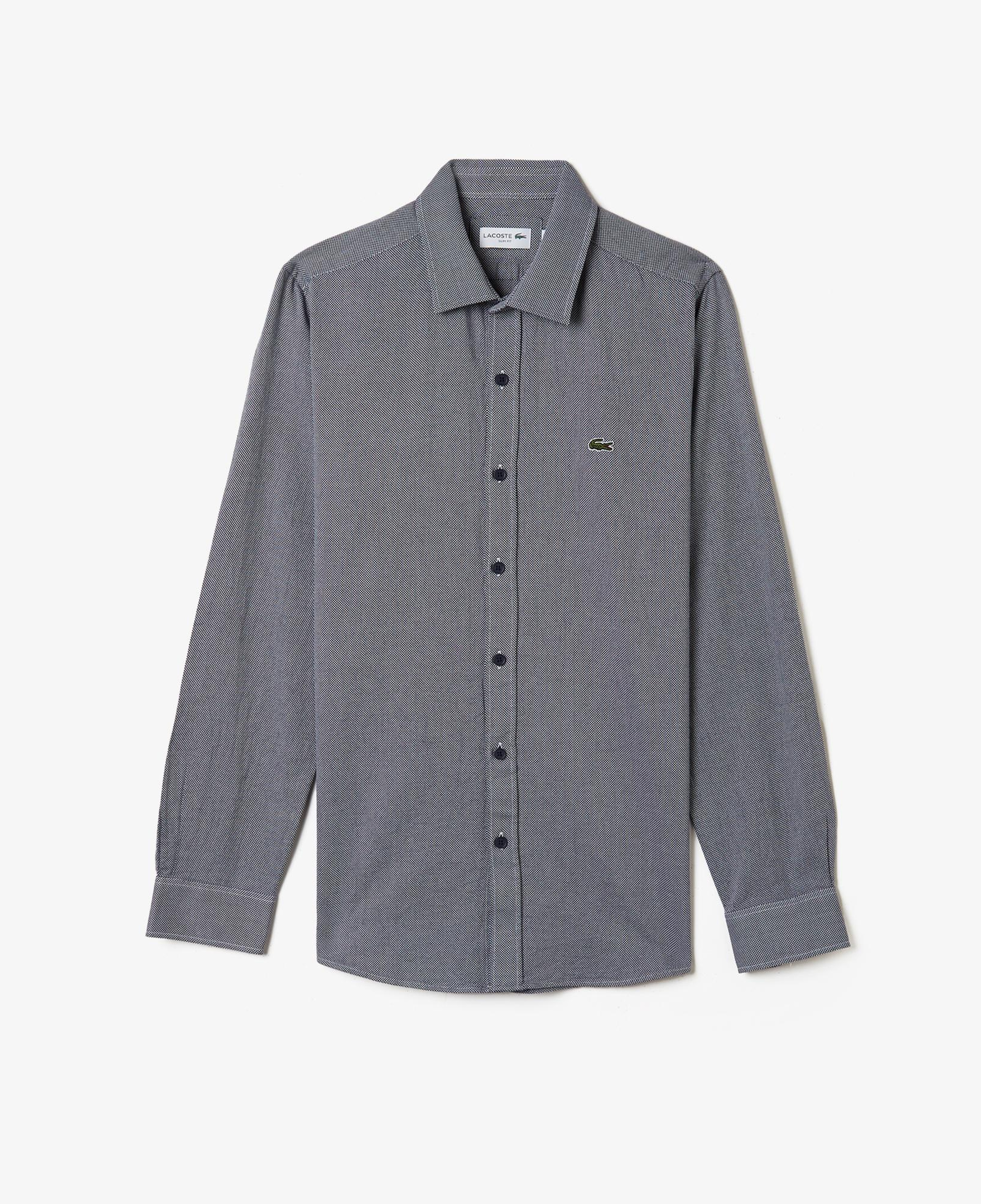 Erkek Slim Fit Gri Gömlek