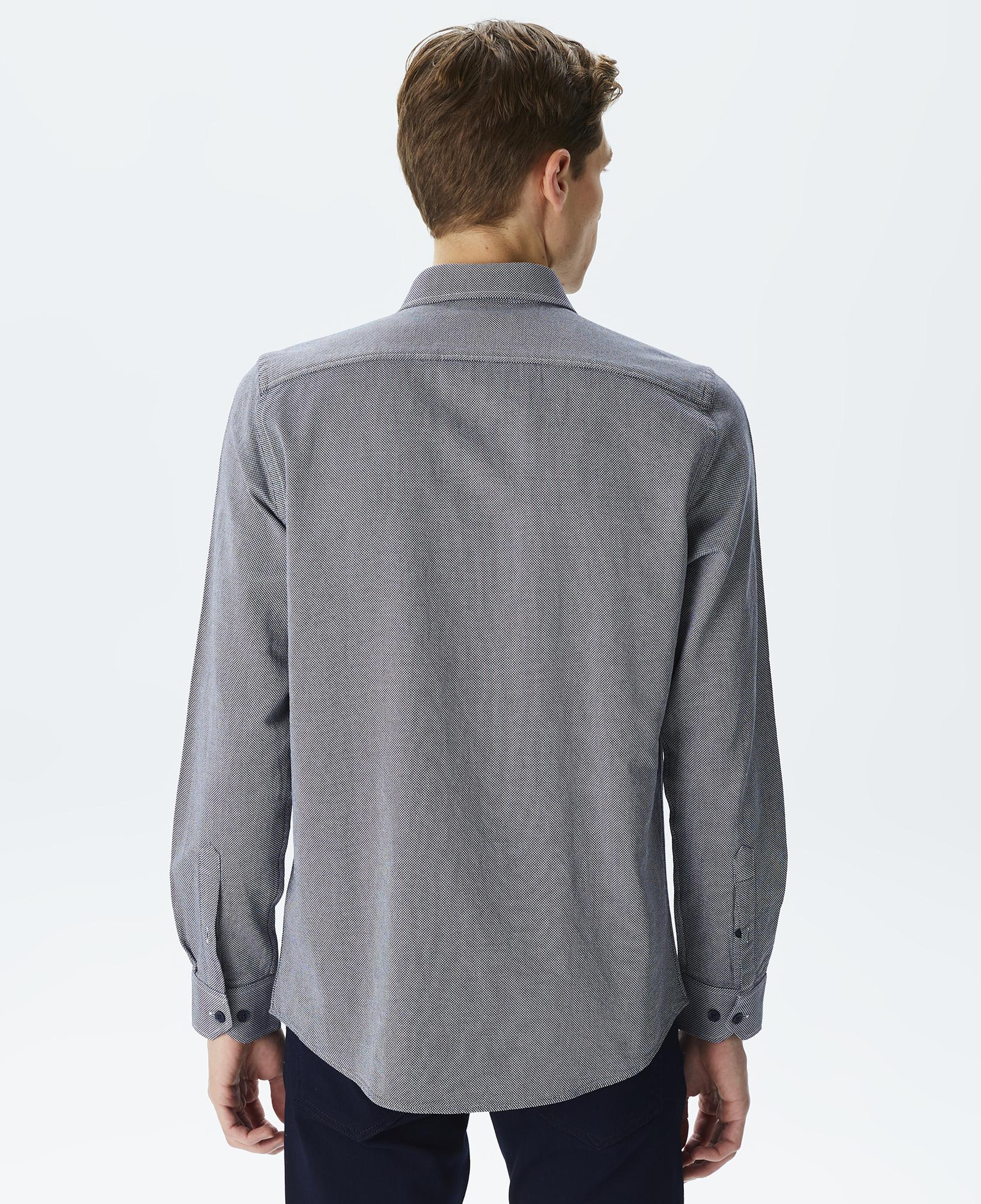 Erkek Slim Fit Gri Gömlek