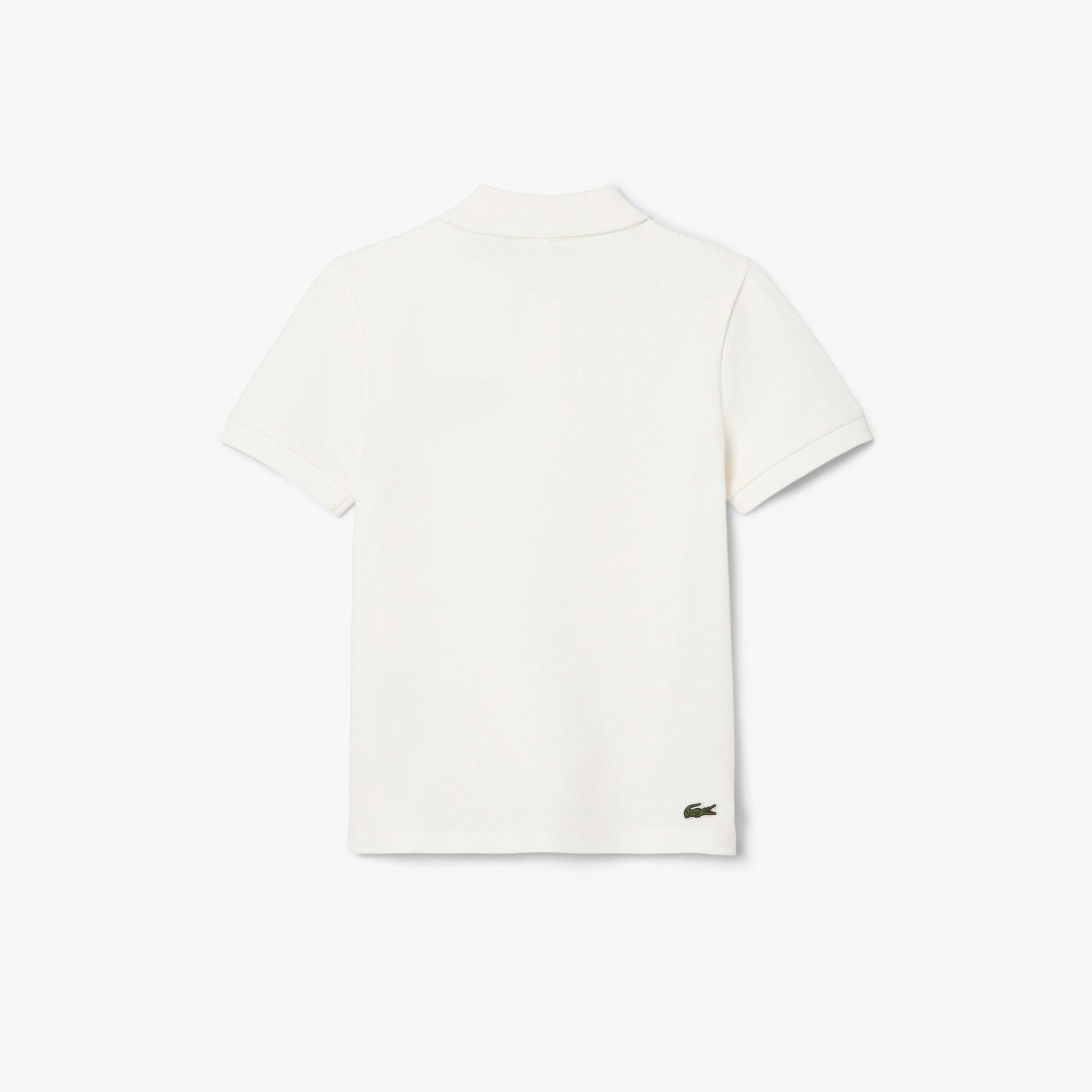 Roland Garros Çocuk Baskılı Beyaz Polo