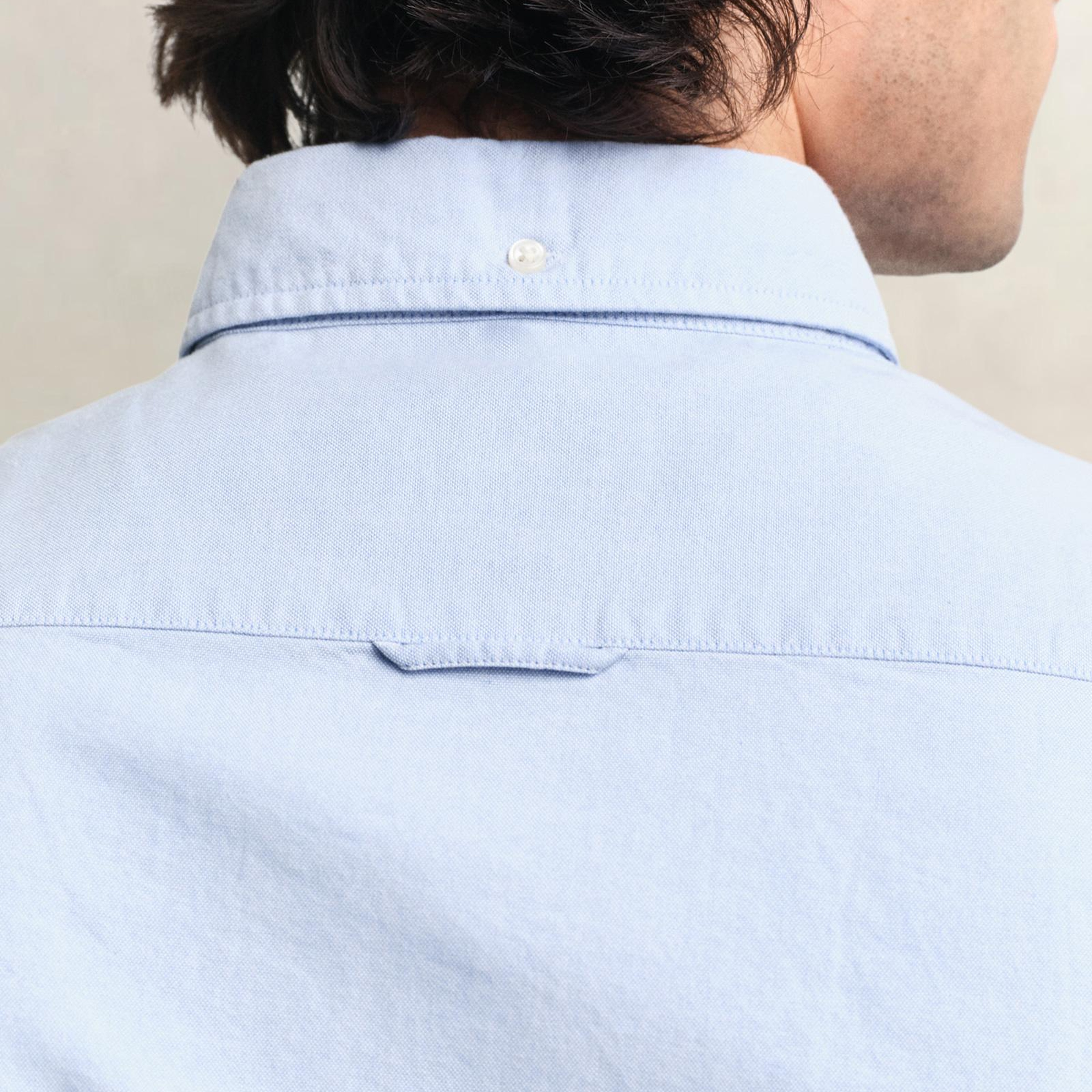 GANT Erkek Mavi Slim Fit Klasik Yaka Oxford Gömlek