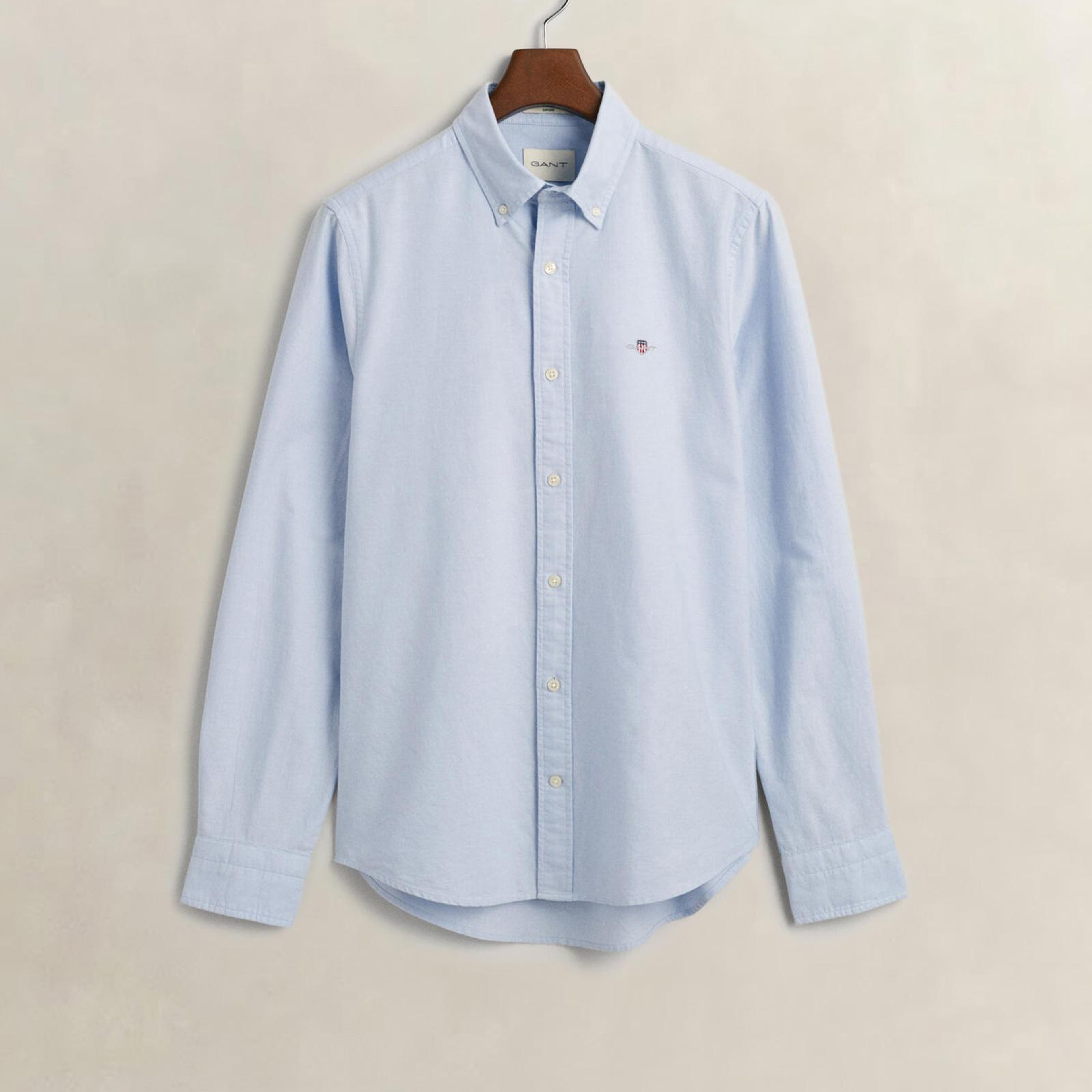 GANT Erkek Mavi Slim Fit Klasik Yaka Oxford Gömlek