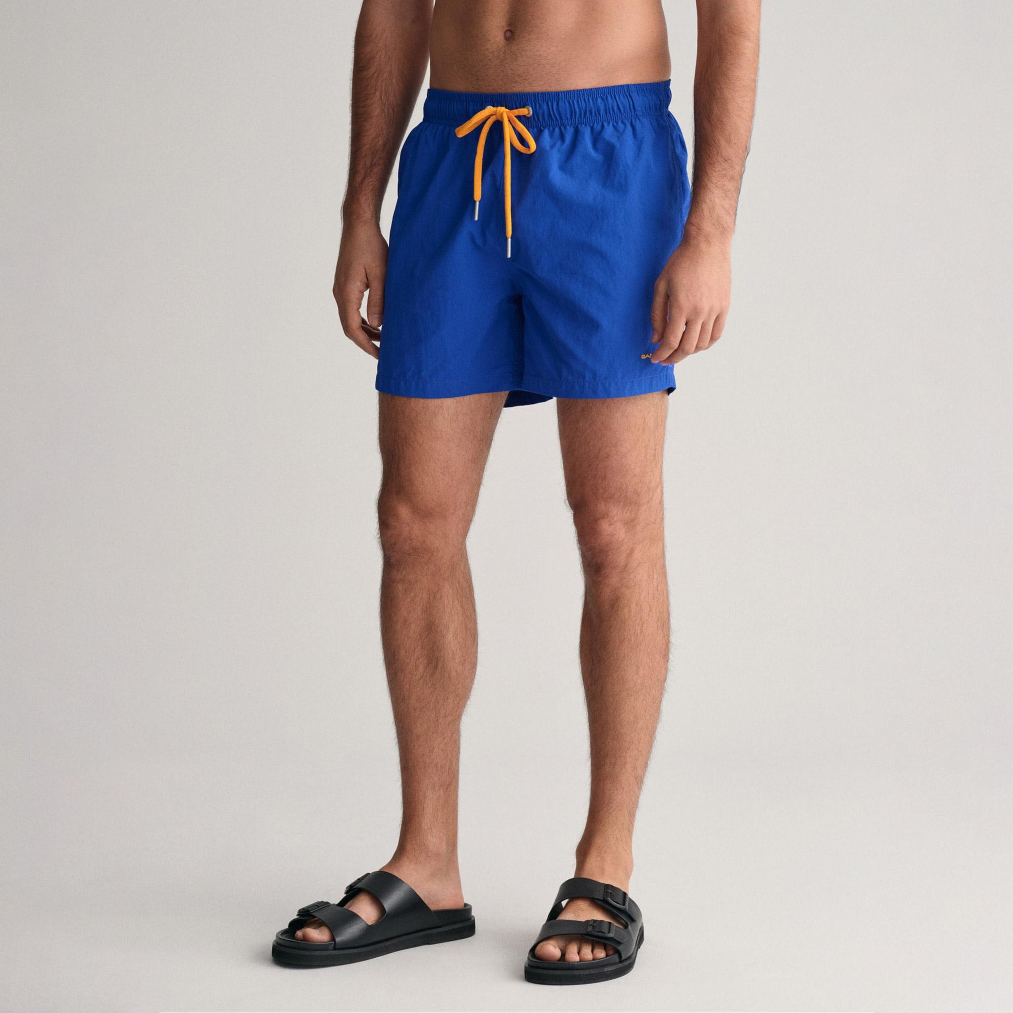 GANT Erkek Mavi Regular Fit Deniz Şortu