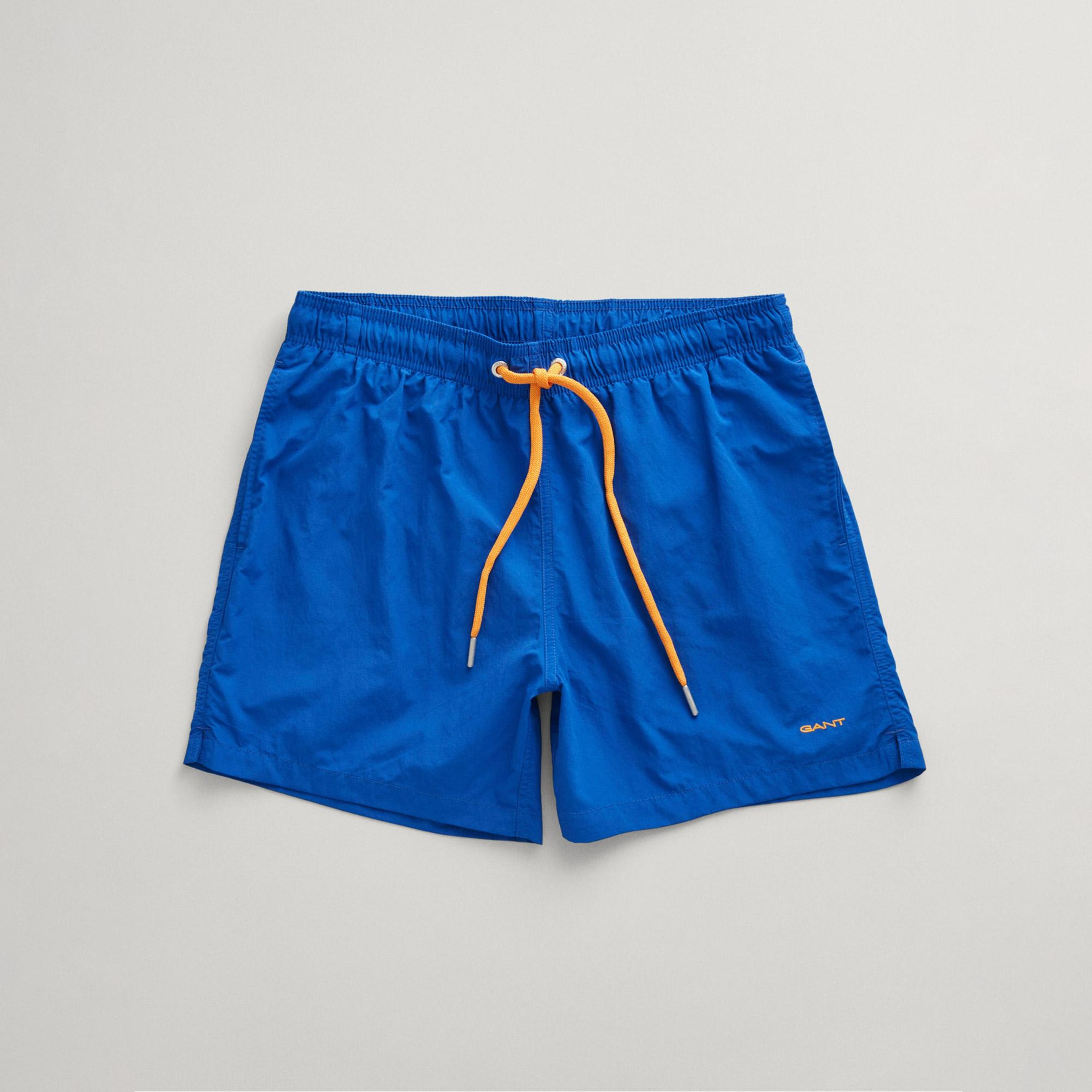 GANT Erkek Mavi Regular Fit Deniz Şortu