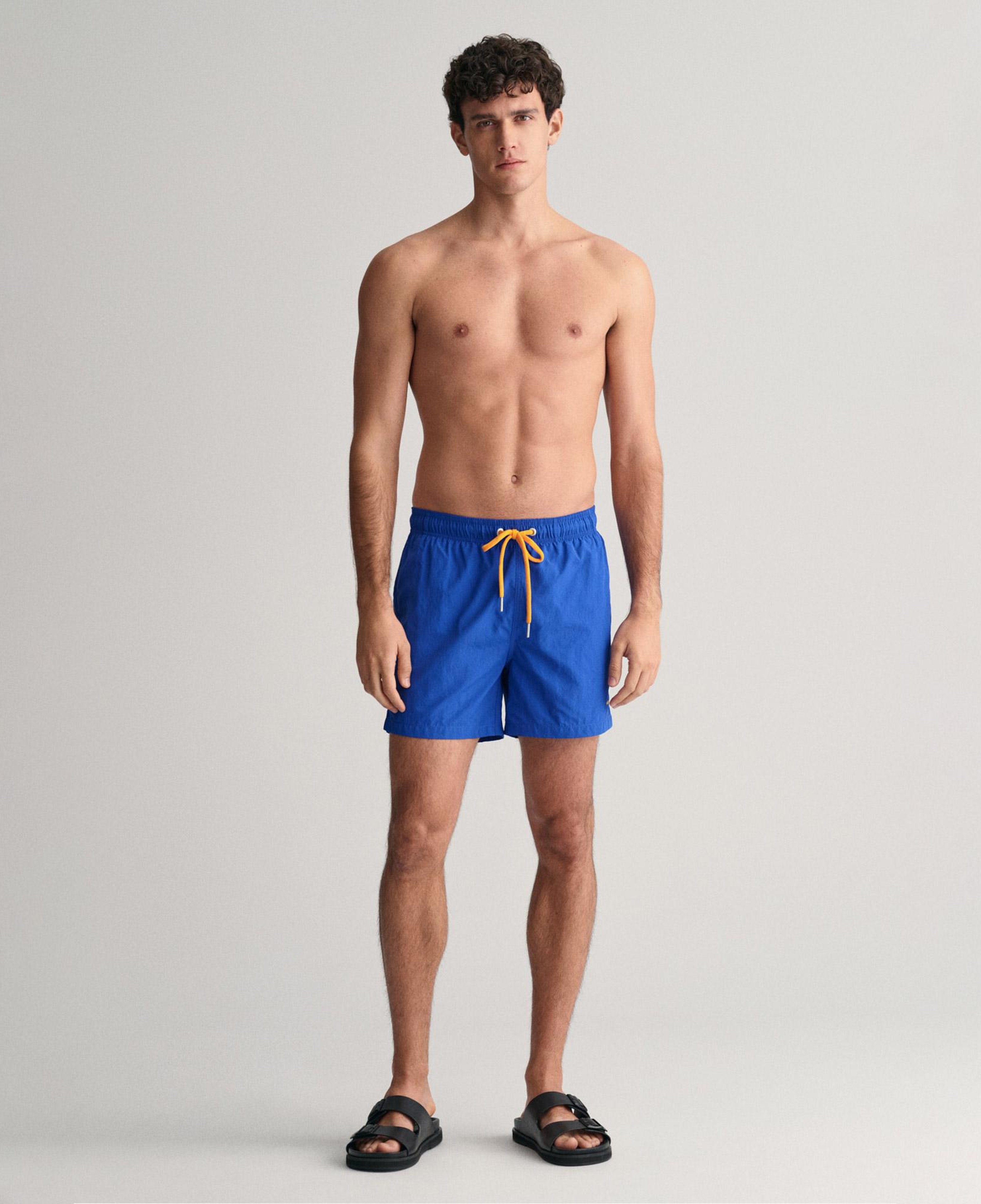 GANT Erkek Mavi Regular Fit Deniz Şortu