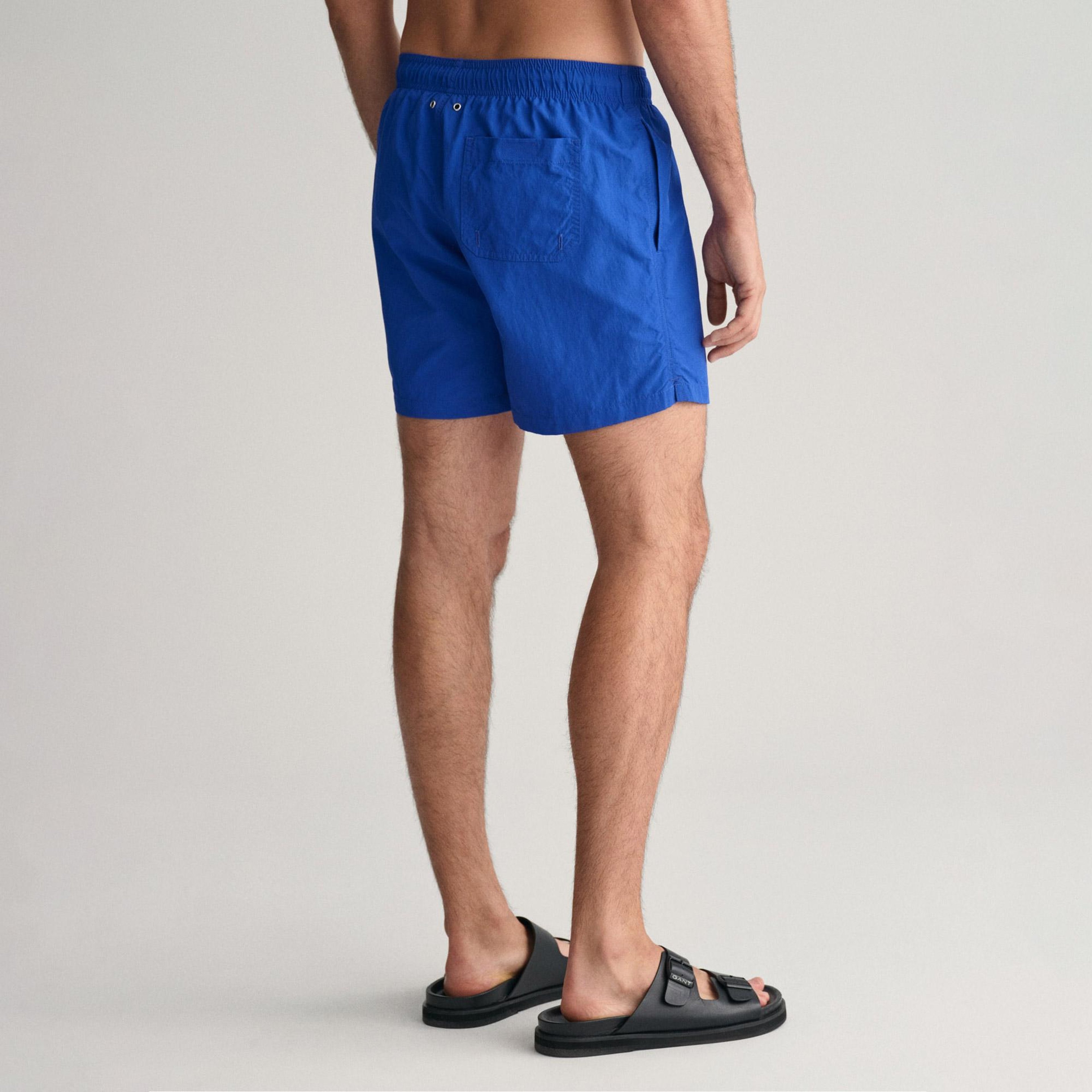 GANT Erkek Mavi Regular Fit Deniz Şortu