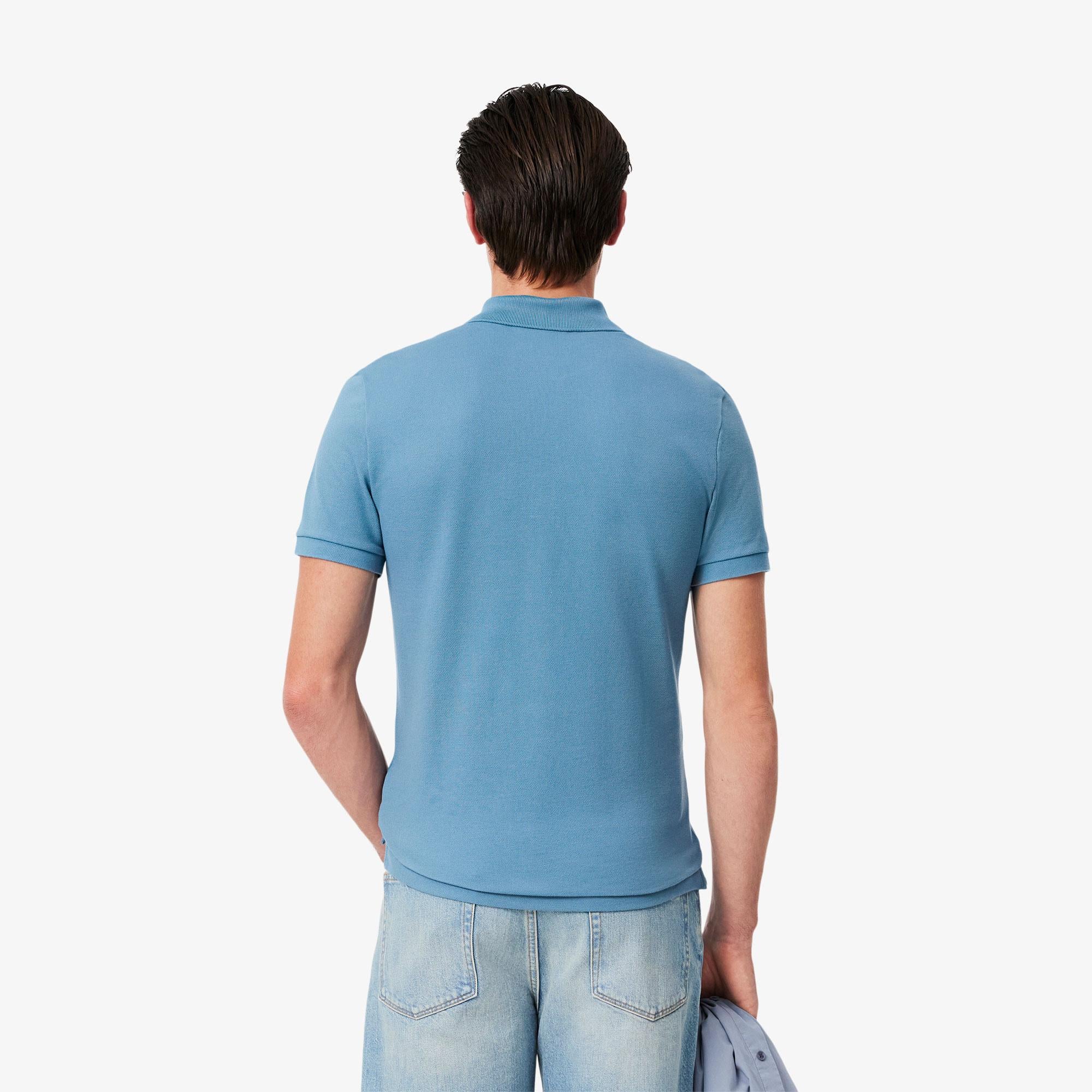 L.12.12 Erkek Slim Fit Mavi Polo