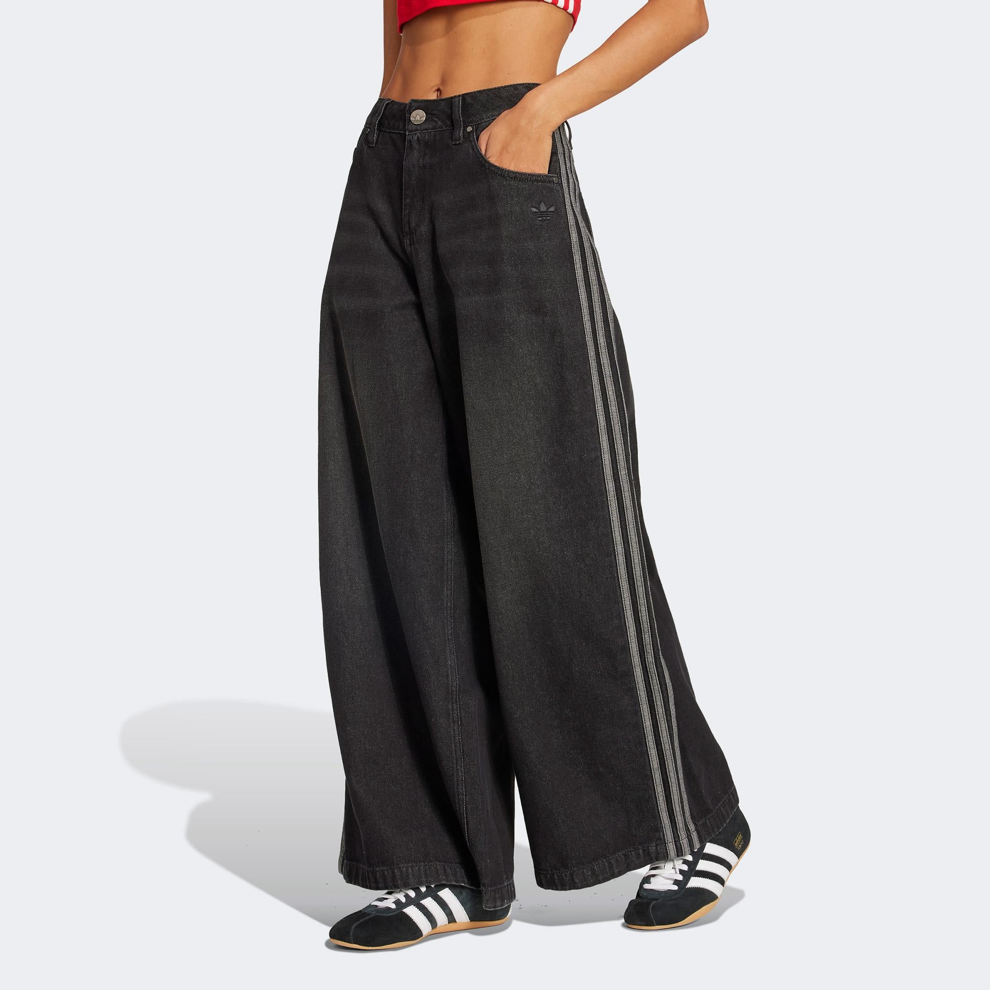 adidas Adicolor Denim Adilenum Kadın Siyah Pantolon