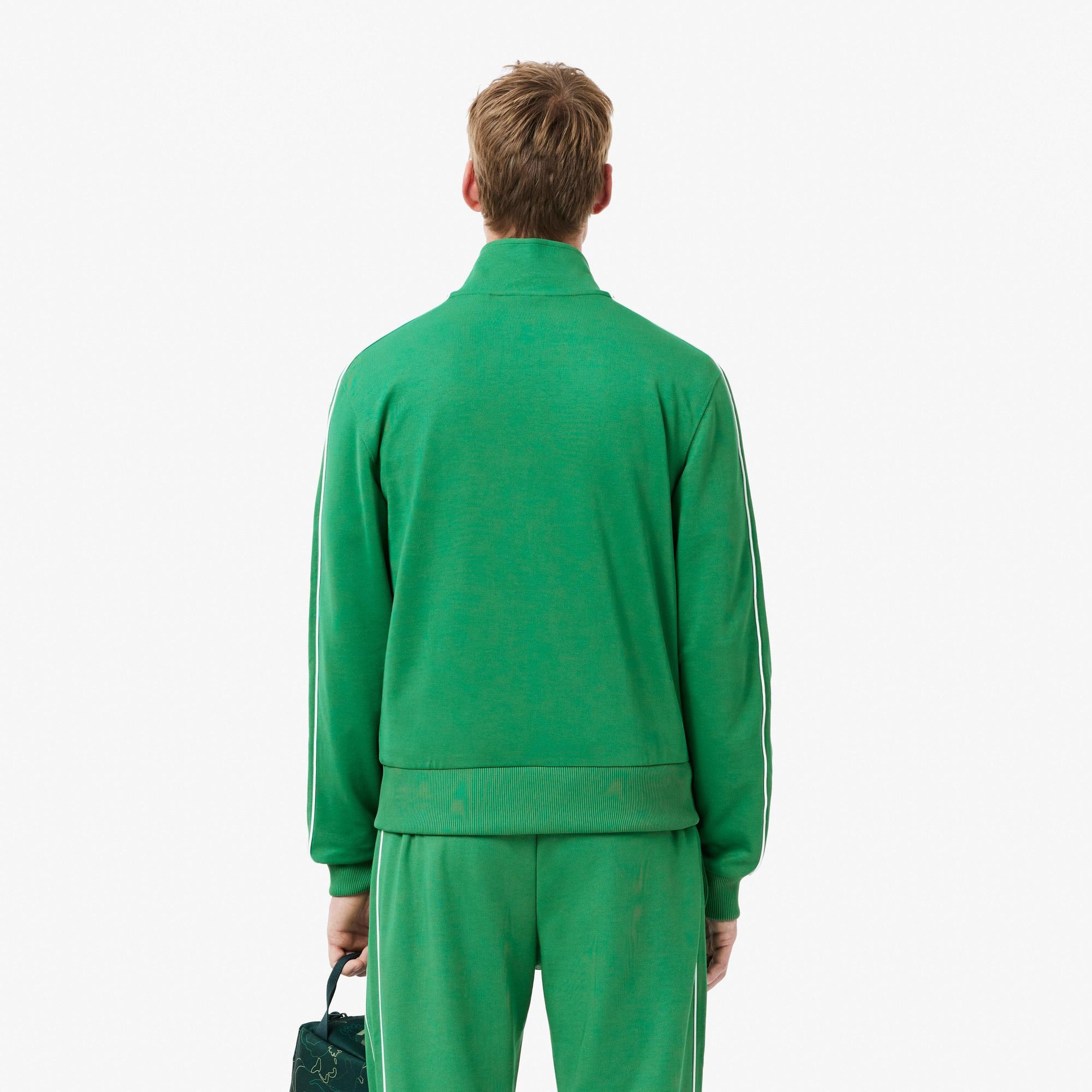 Lacoste Erkek Regular Fit Fermuarlı Yeşil Sweatshirt