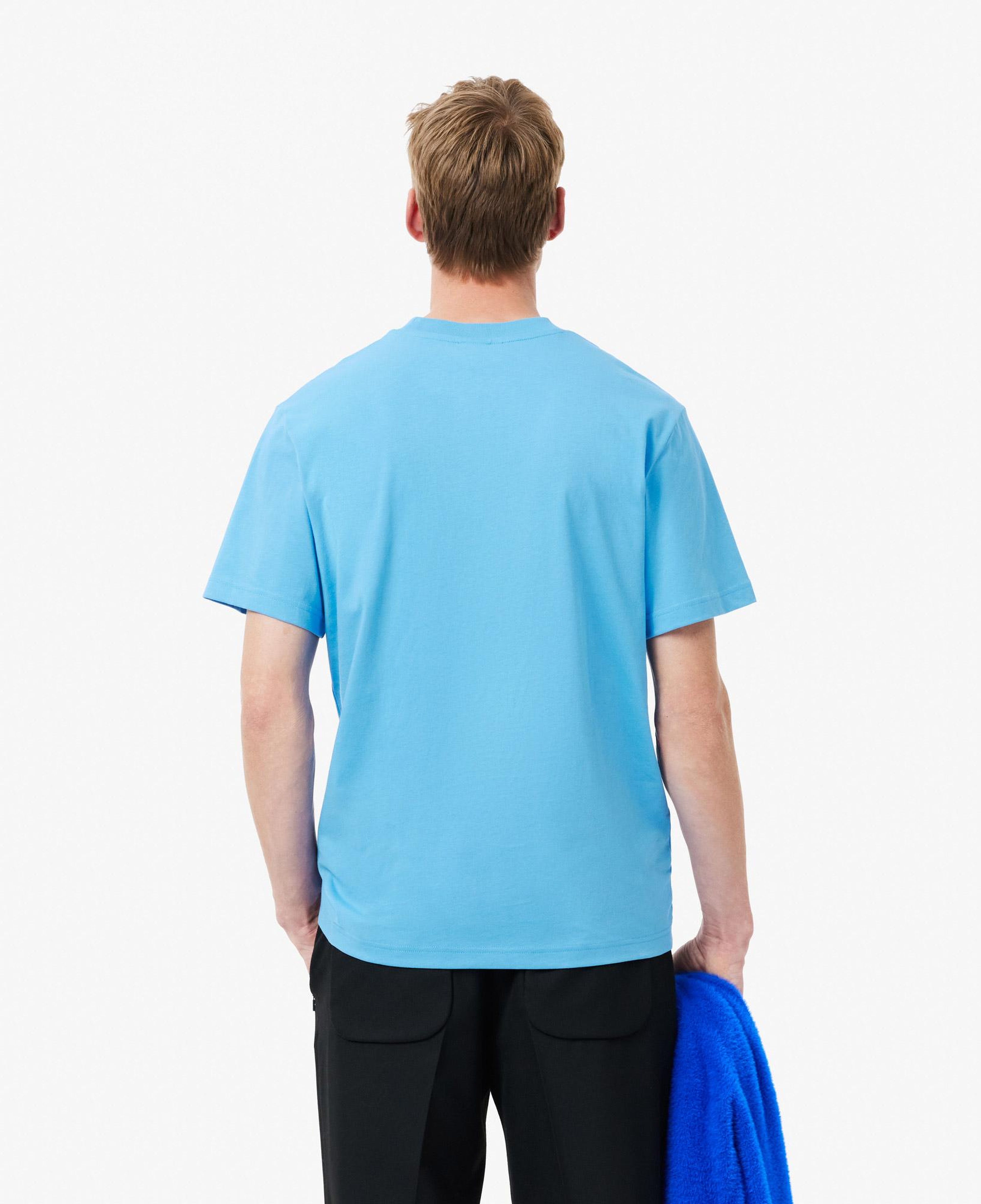 Erkek Classic Fit Bisiklet Yaka Mavi T-Shirt