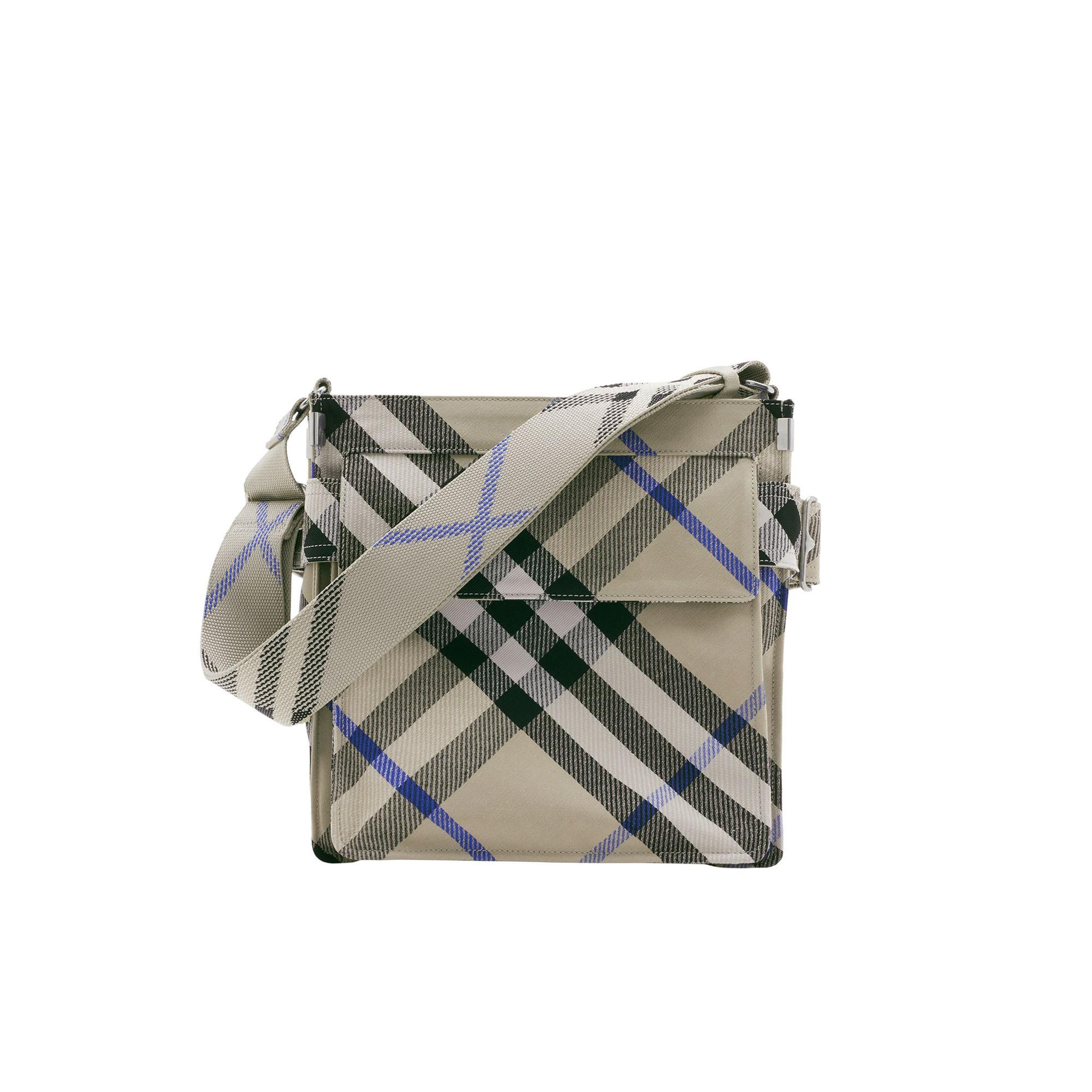 Burberry Small Trench Tote Erkek Krem Rengi Omuz Çantası