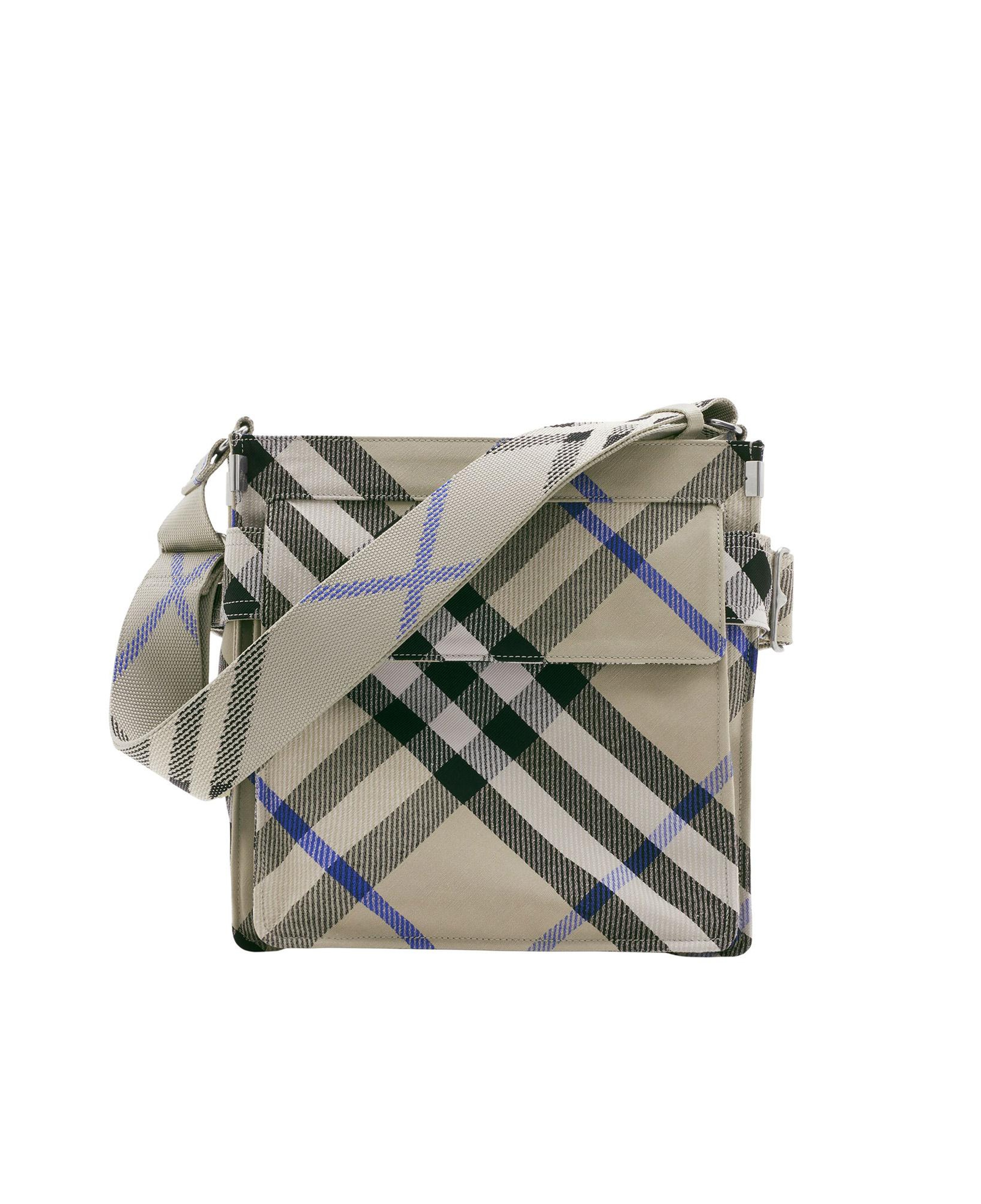 Burberry Small Trench Tote Erkek Krem Rengi Omuz Çantası