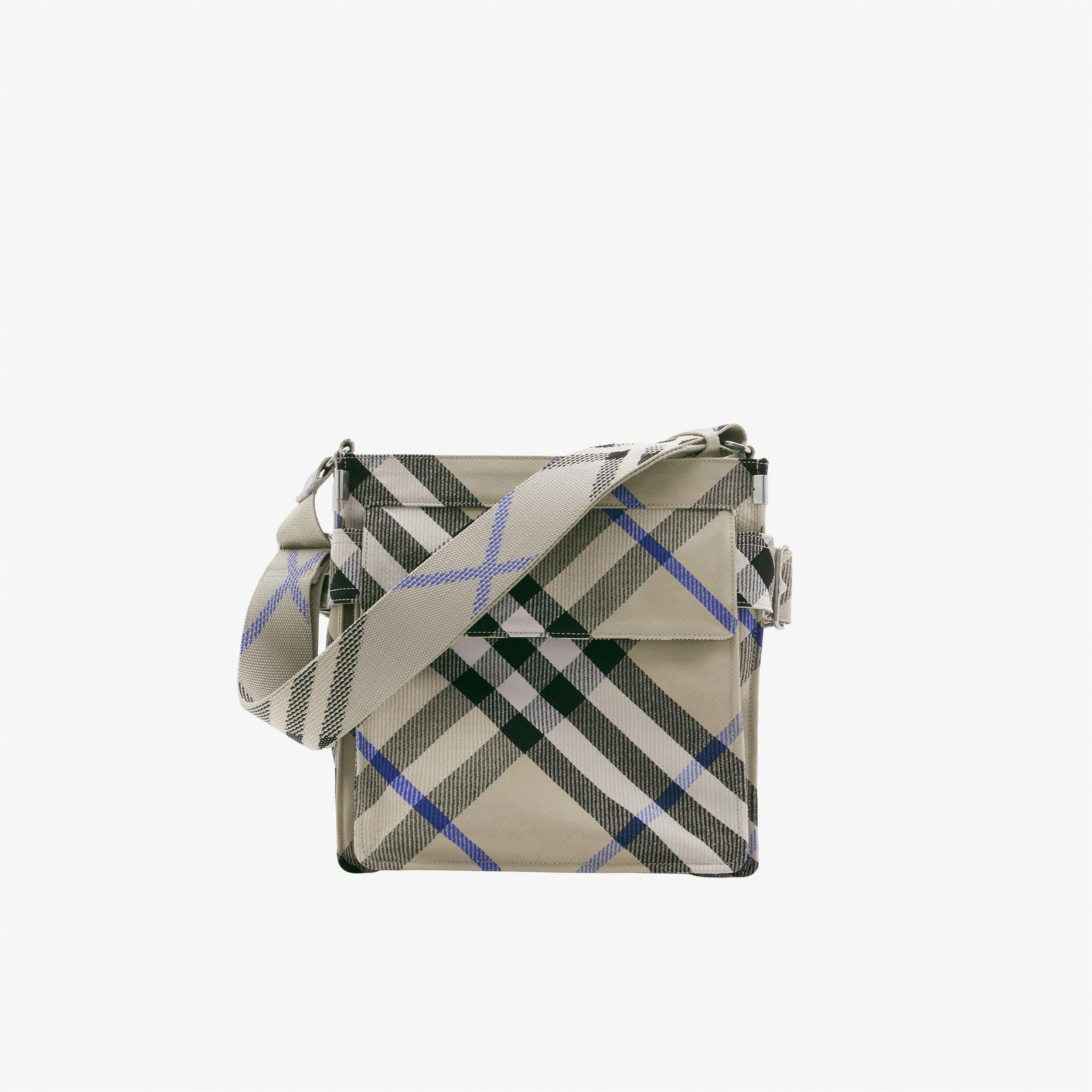 Burberry Small Trench Tote Erkek Krem Rengi Omuz Çantası