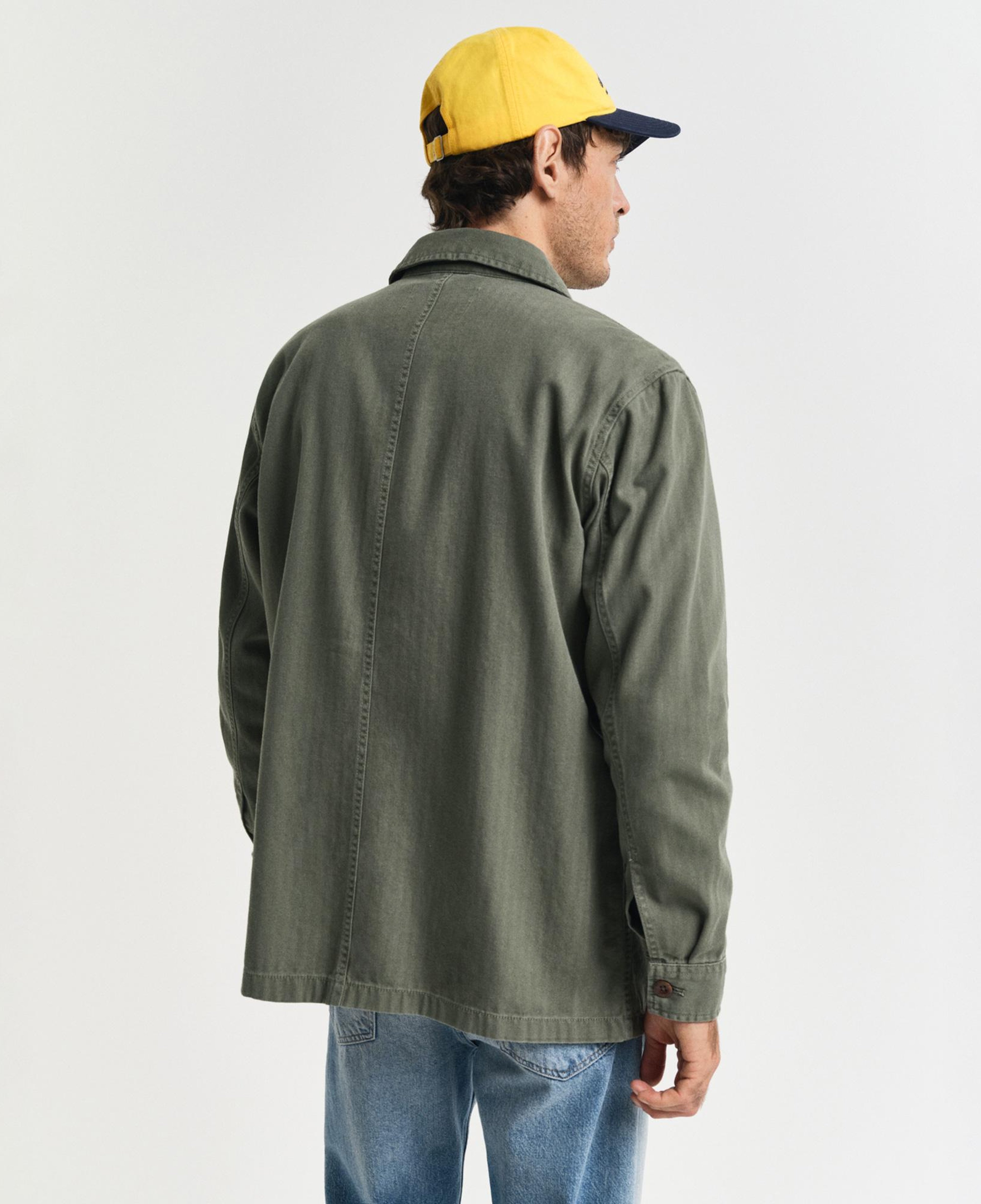 GANT Erkek Yeşil Regular Fit Klasik Yaka Gömlek