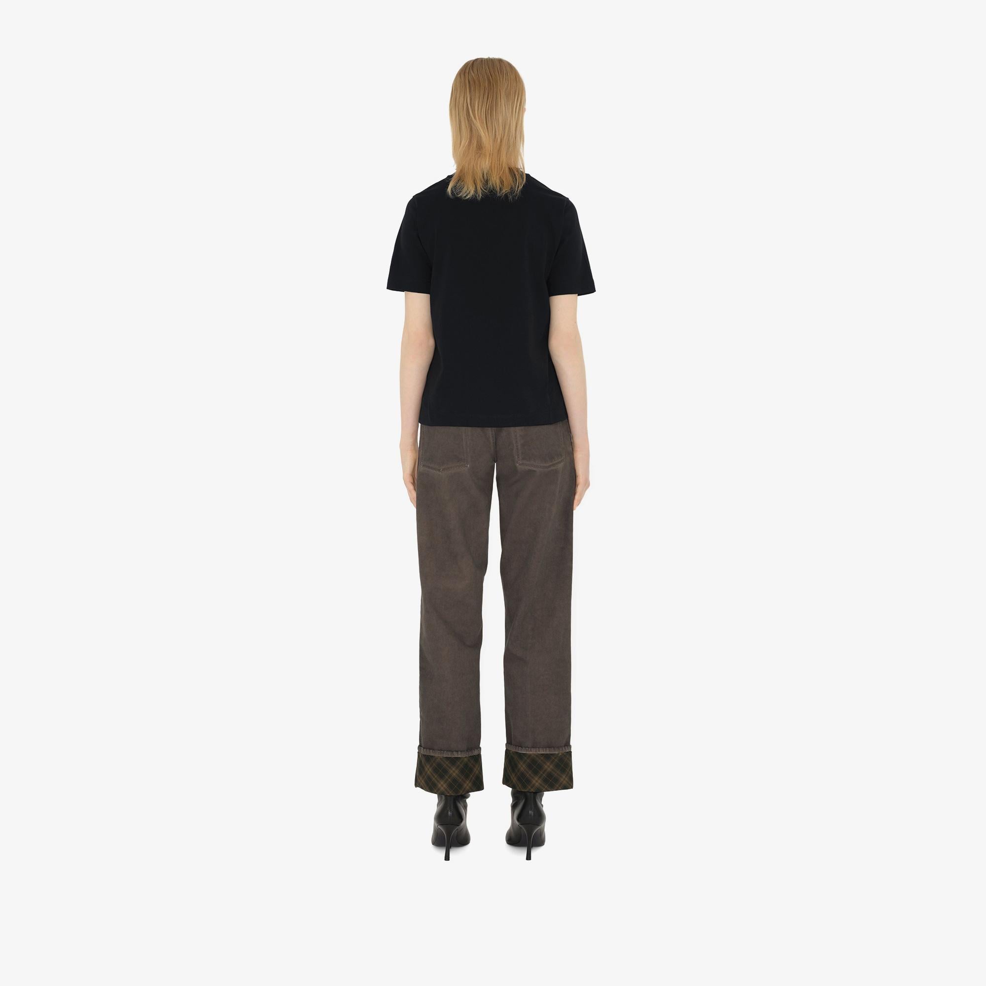 Burberry Kadın Siyah T-Shirt
