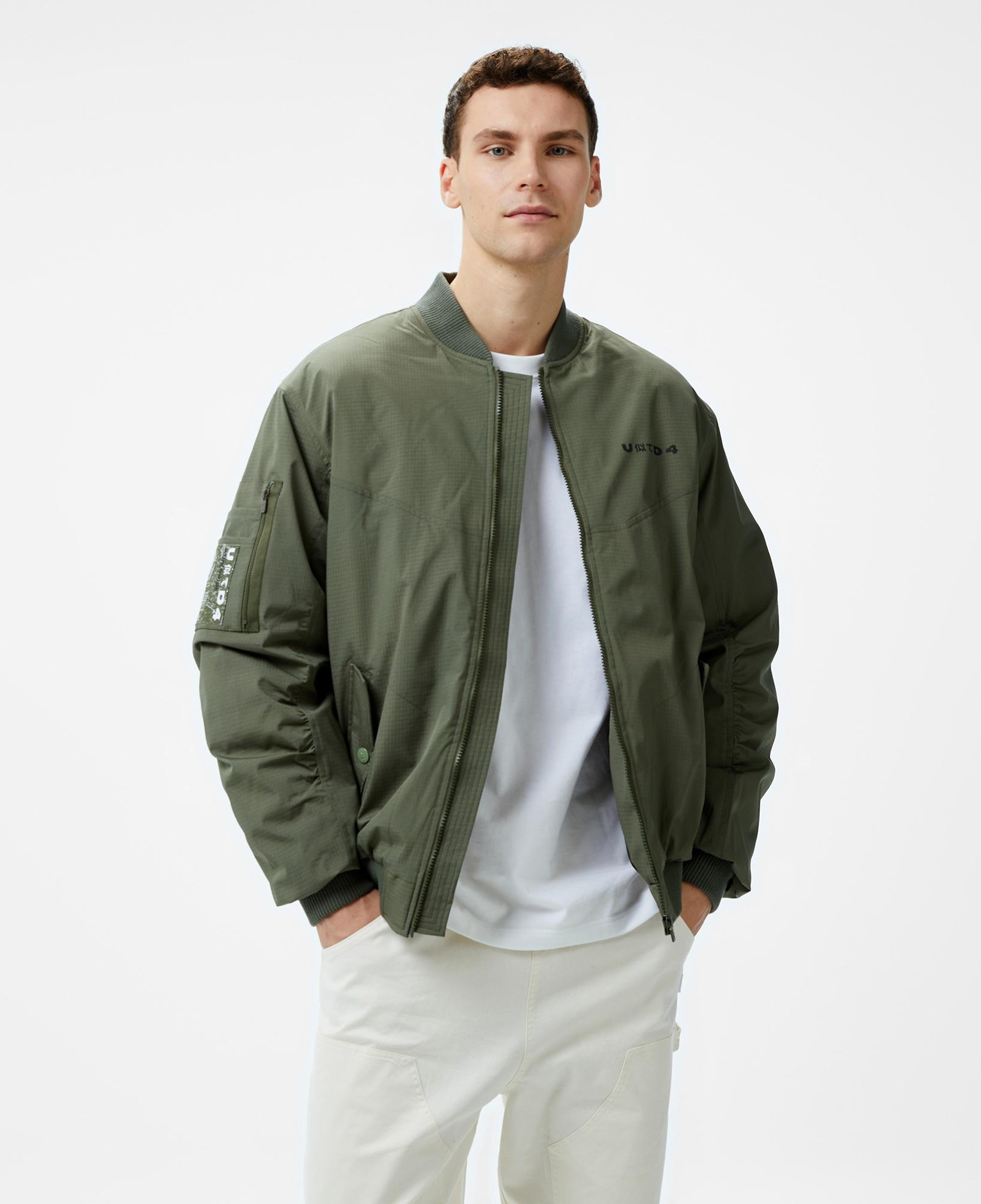 UNITED4 Jpn Bomber Erkek Haki Mont