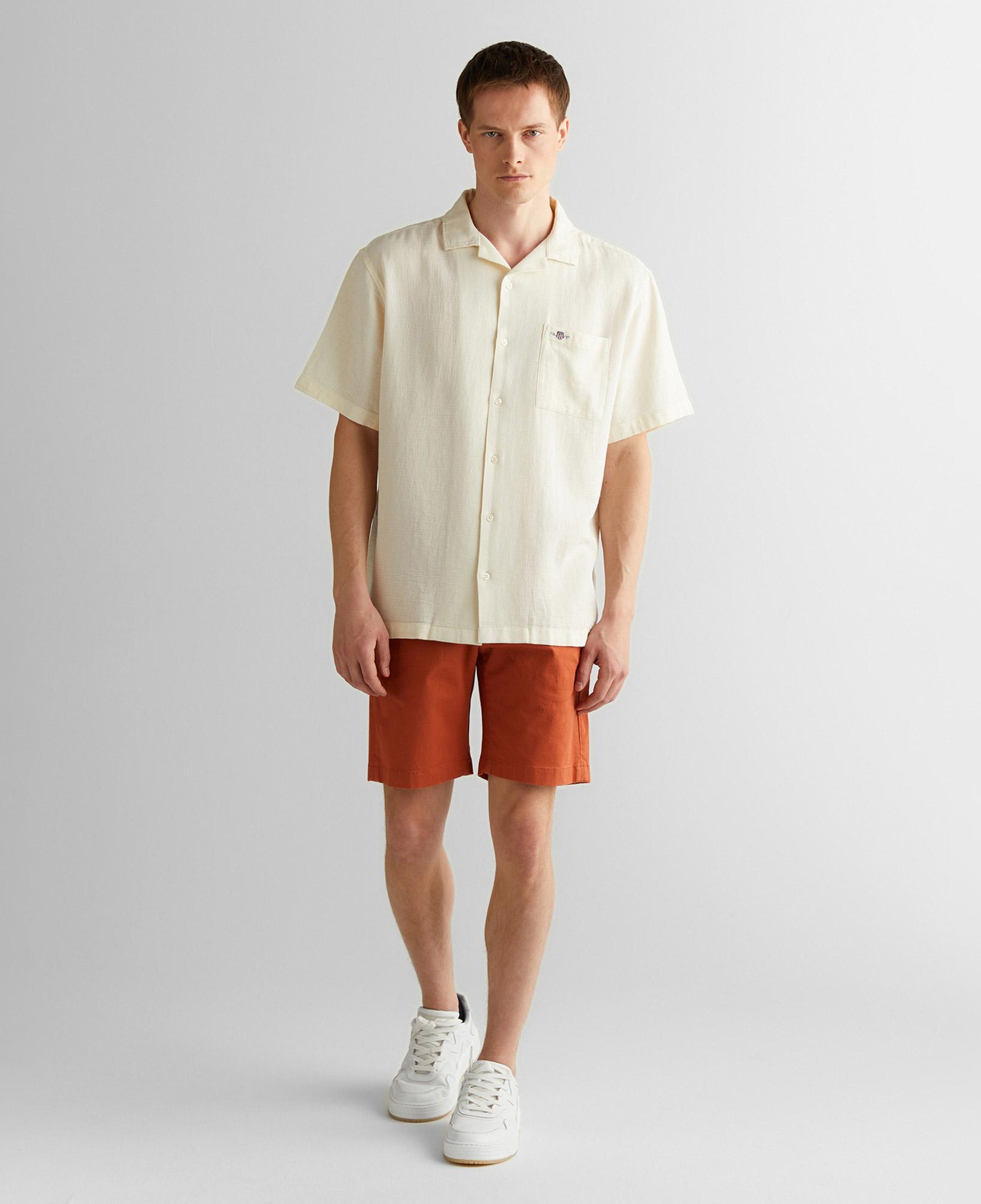 GANT Erkek Krem Regular Fit Klasik Yaka Gömlek