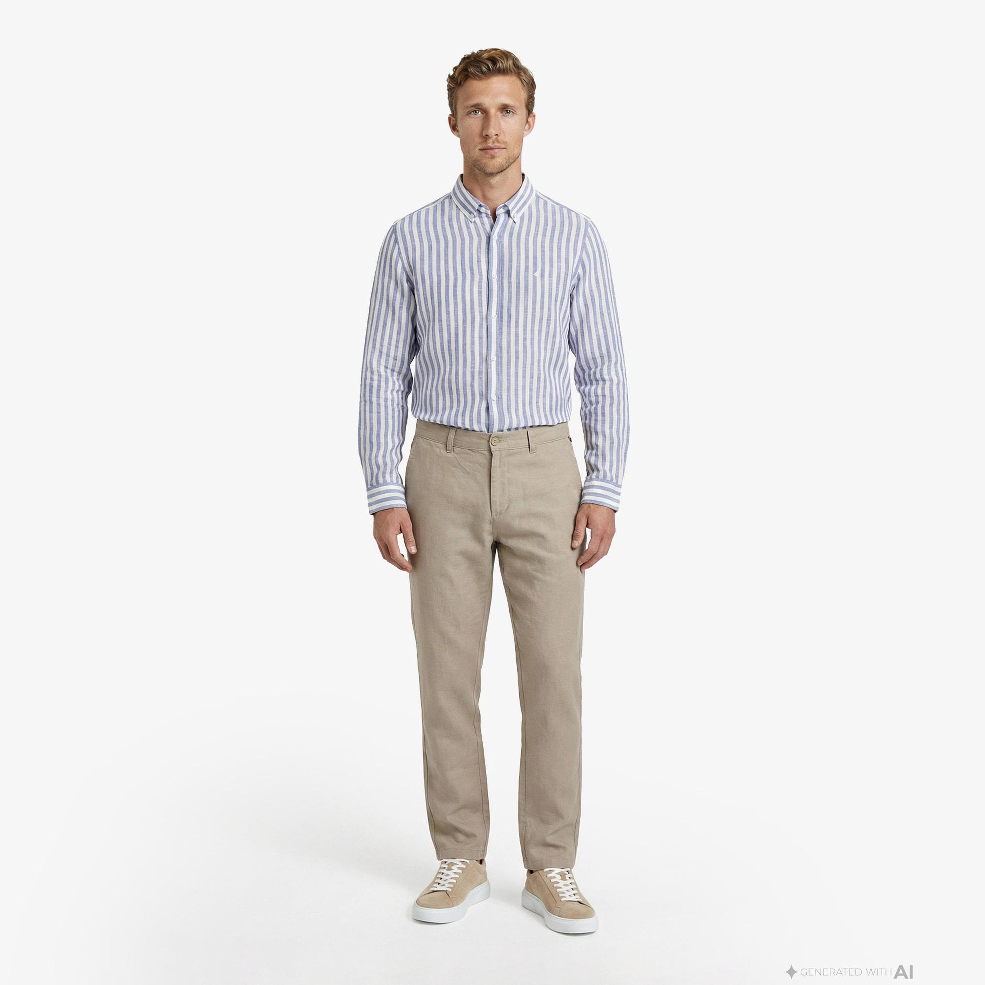 Nautica Erkek Kahverengi Regular Fit Pantolon