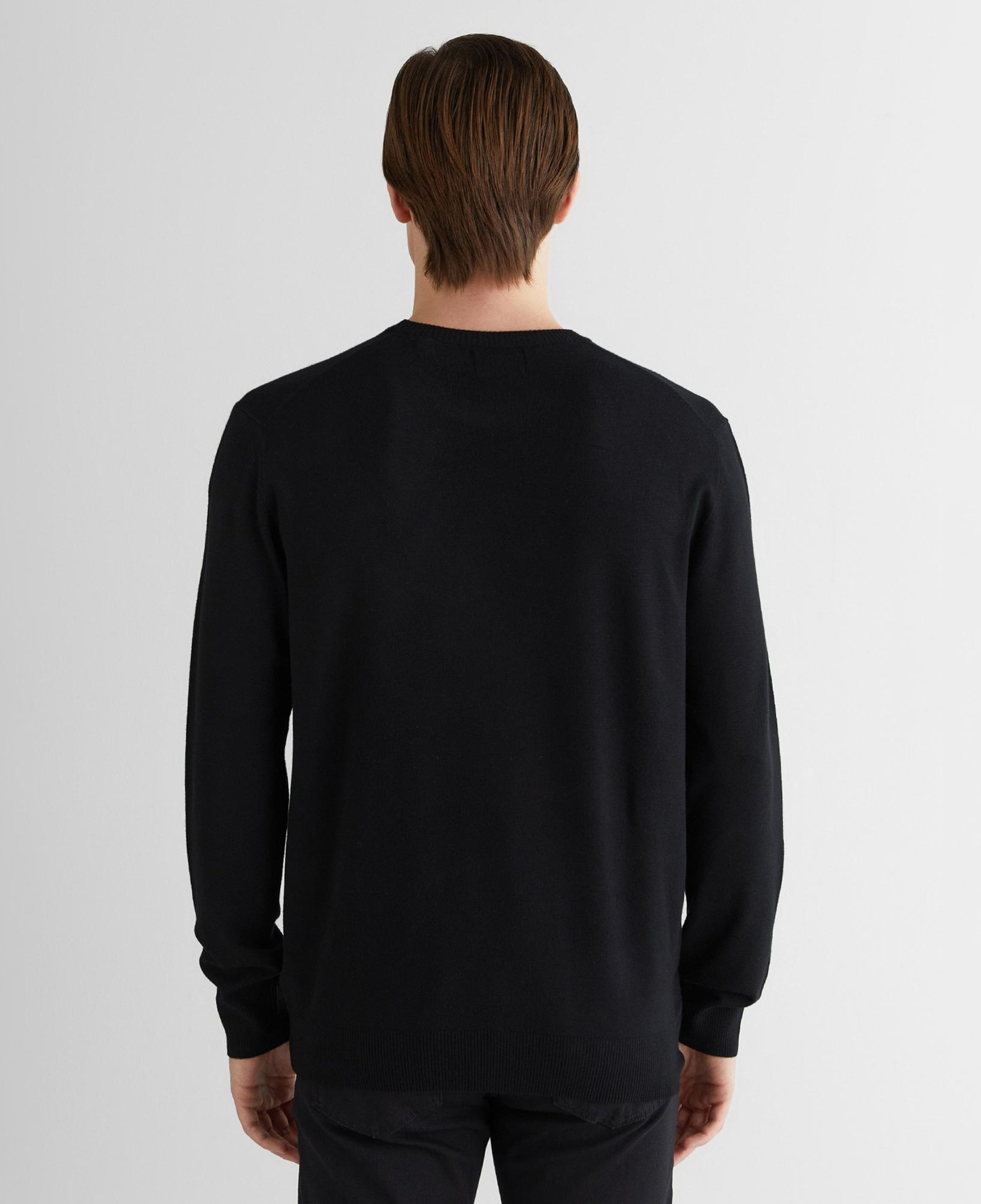 GANT Erkek Siyah Regular Fit Uzun Kollu Triko
