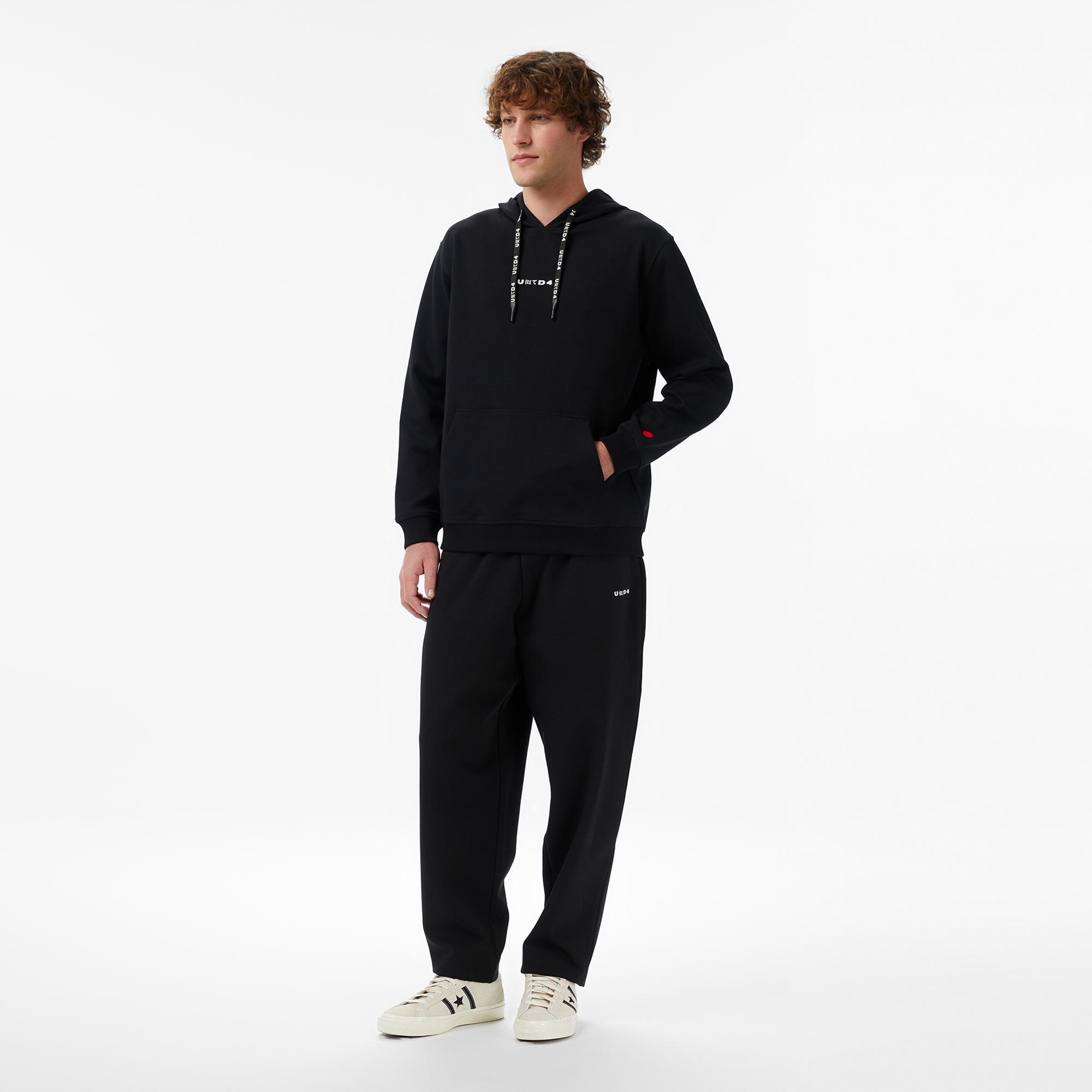 UNITED4 Regular Fit Erkek Siyah Sweatshirt