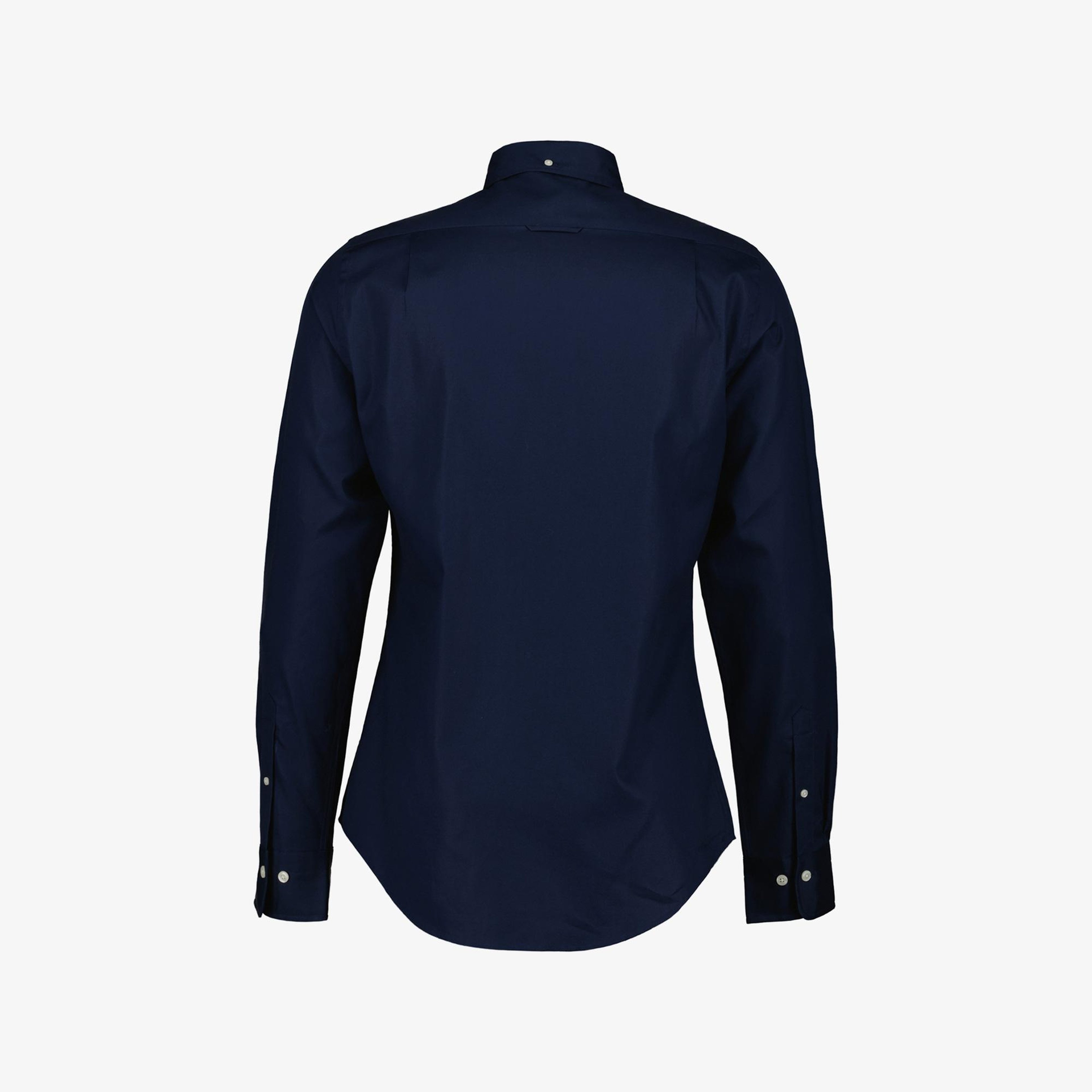 GANT Erkek Siyah Slim Fit Düğmeli Yaka Oxford Gömlek