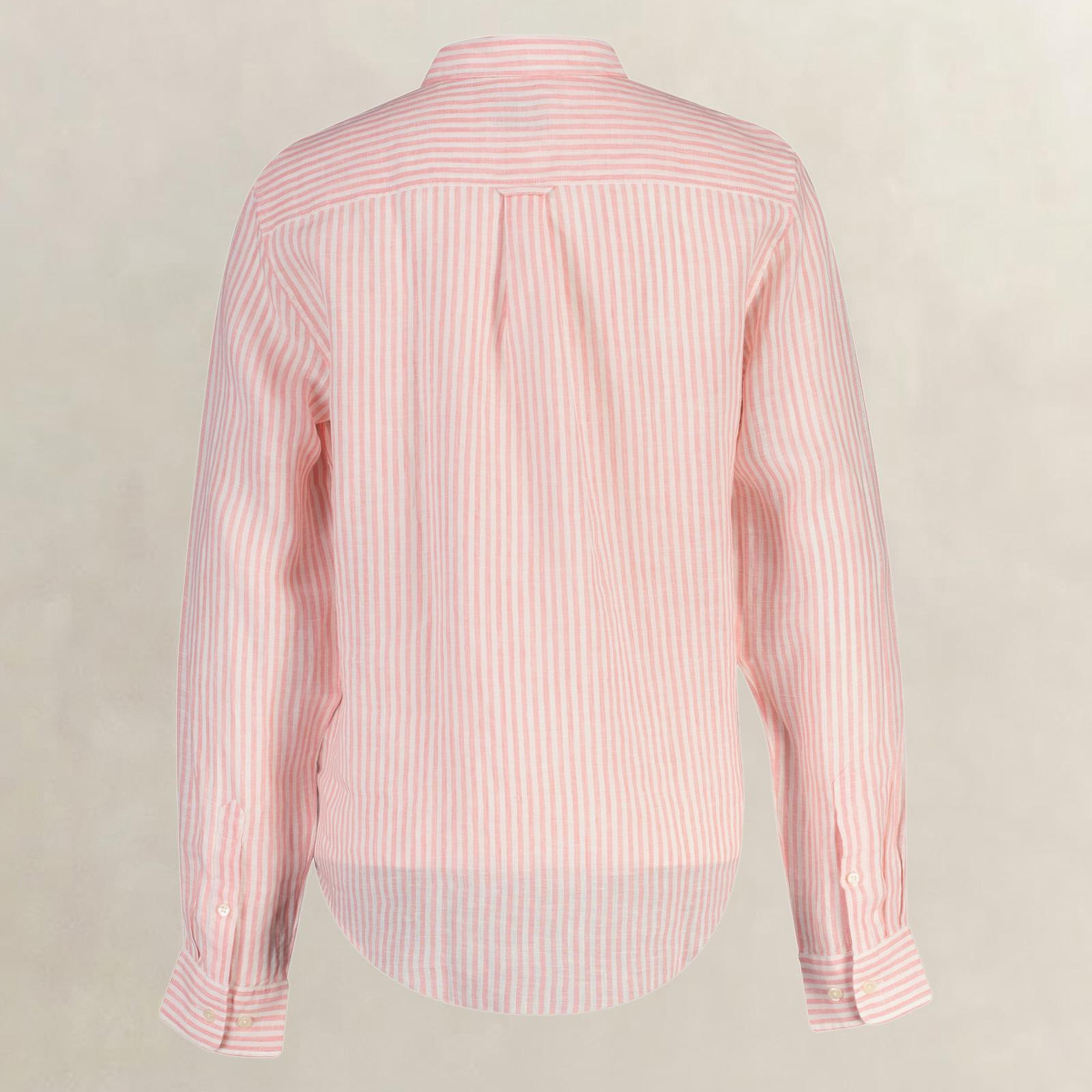GANT Kadın Pembe Regular Fit Çizgili Gömlek