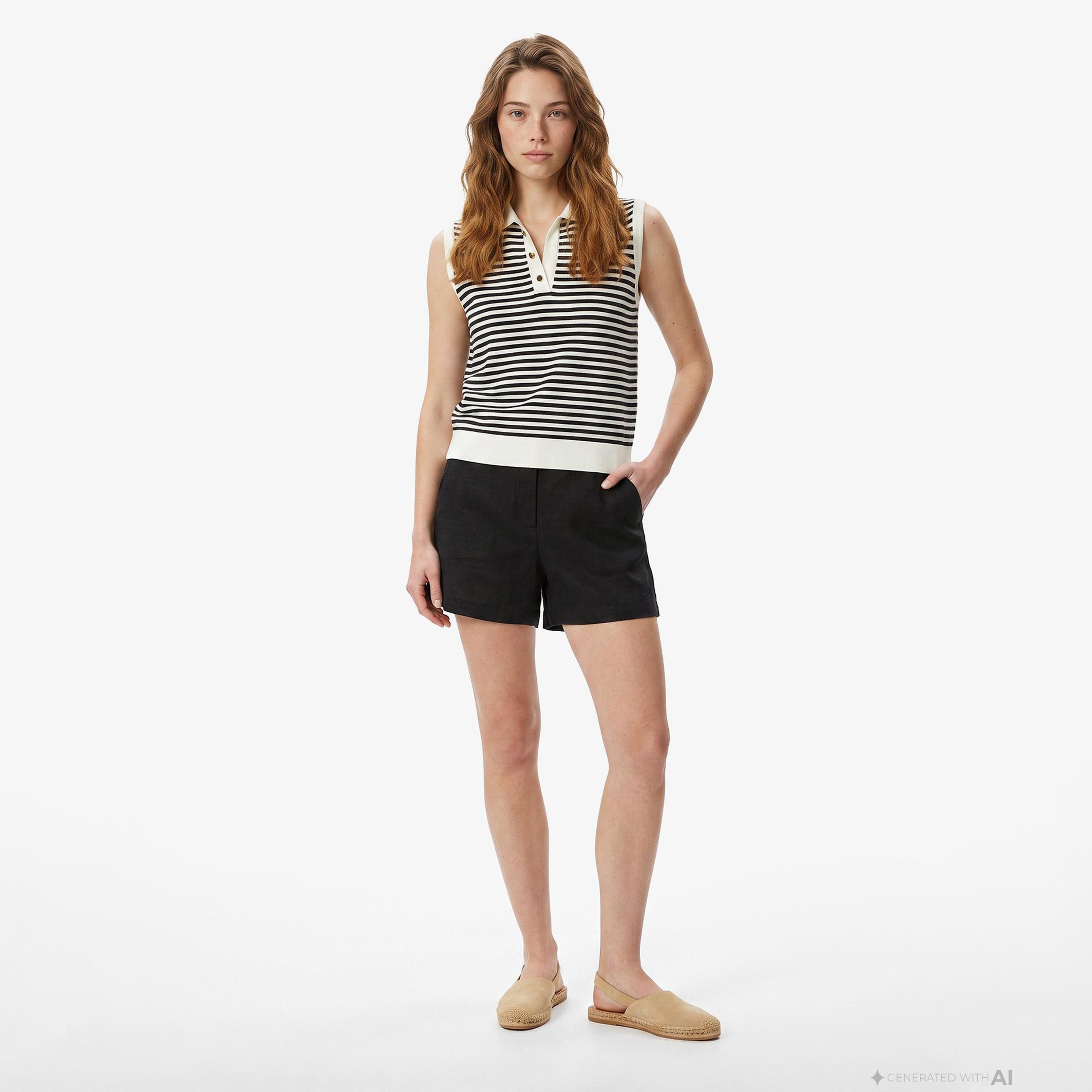 Nautica Kadın Siyah Regular Fit Şort