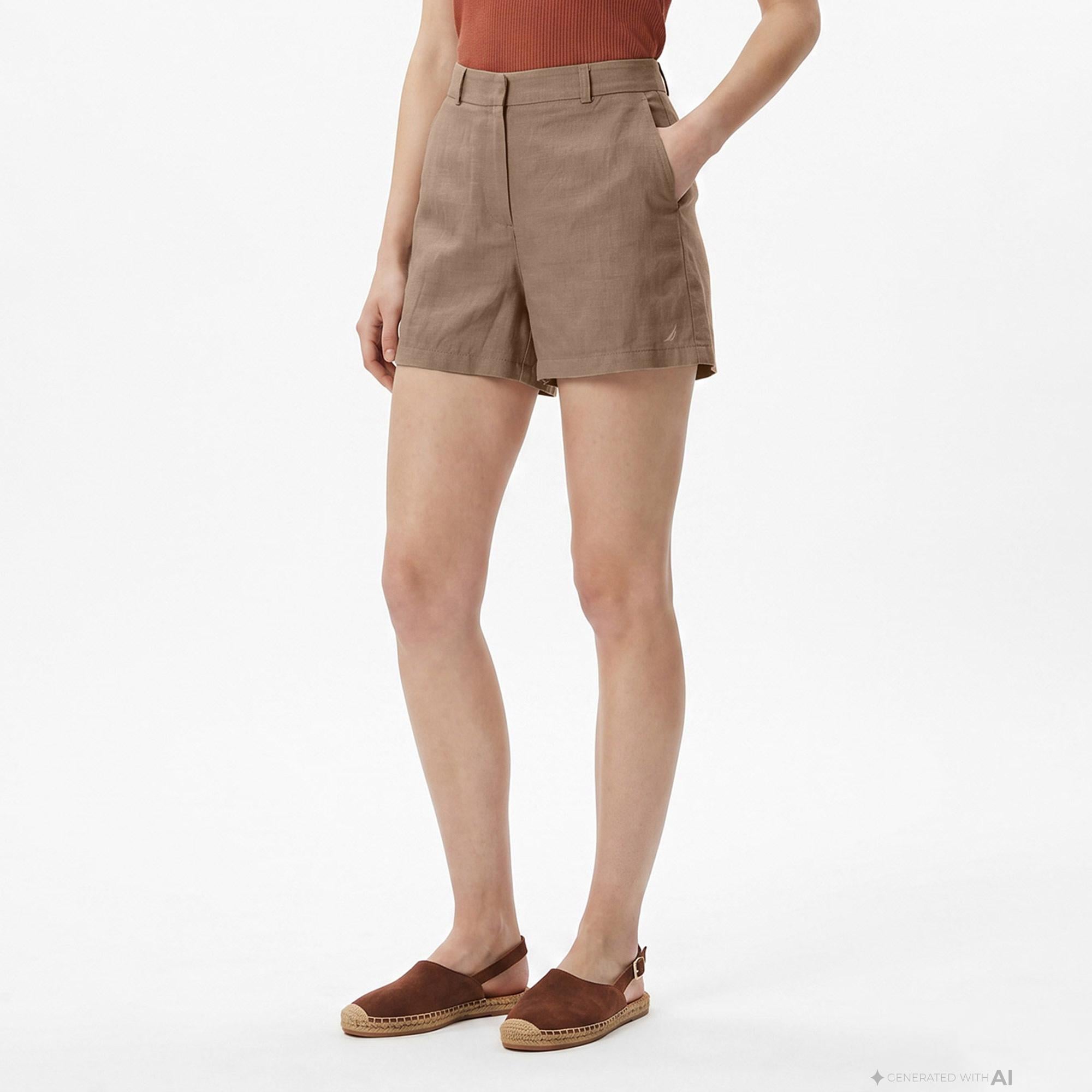 Nautica Kadın Yeşil Regular Fit Şort