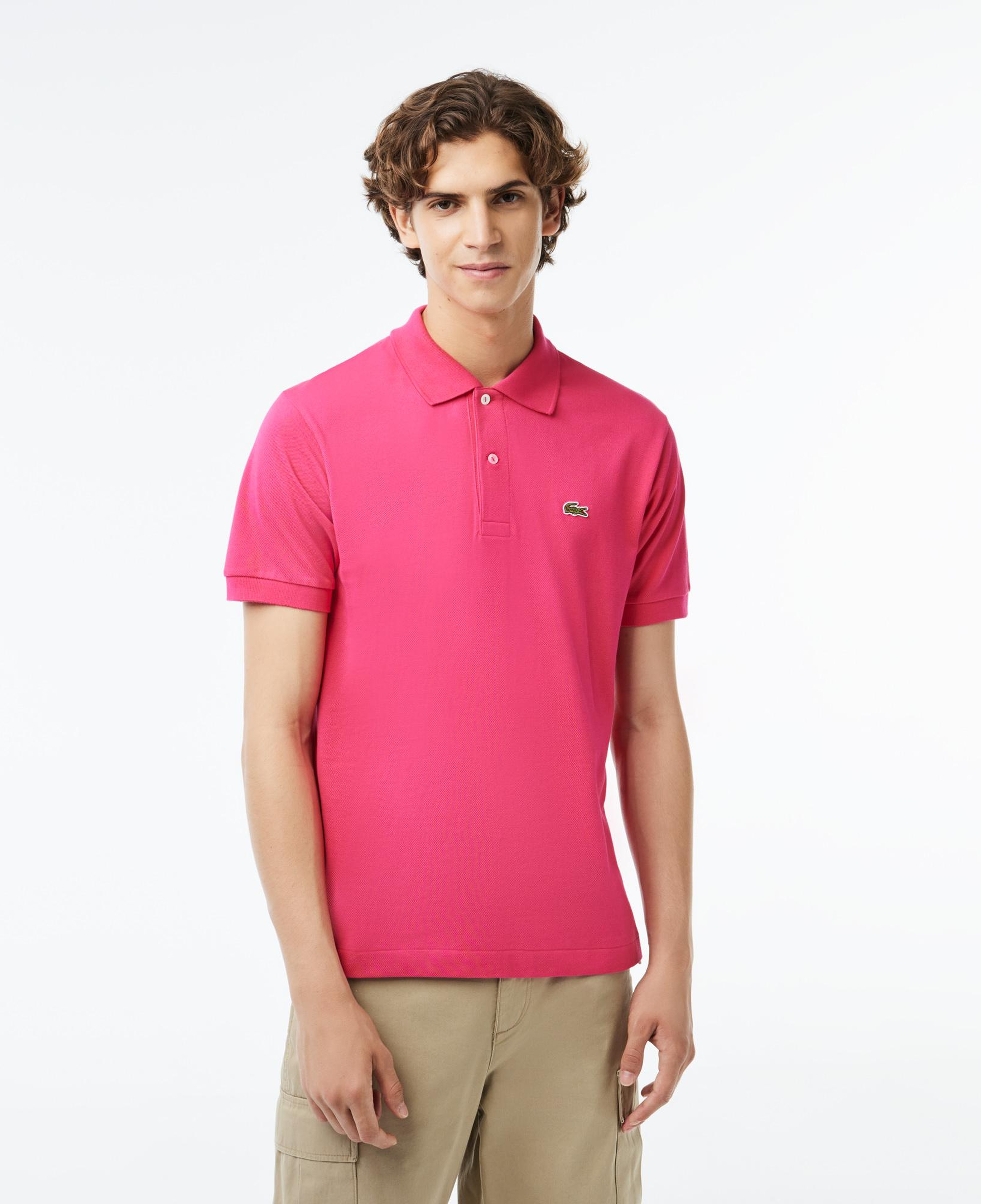 L.12.12 Erkek Classic Fit Pembe Polo