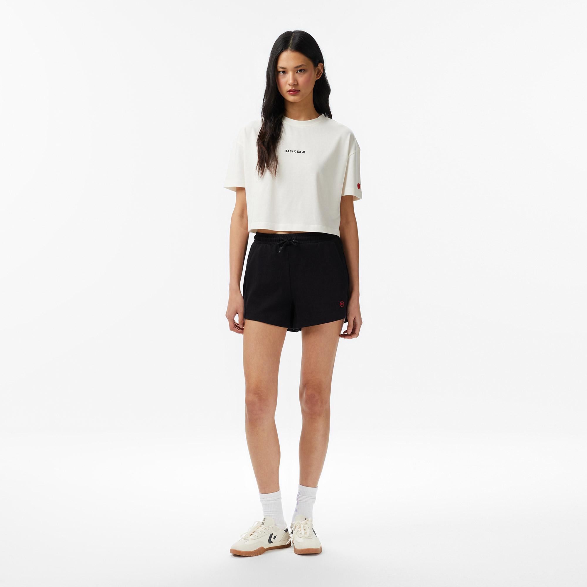 UNITED4 Regular Fit Kadın Siyah Şort