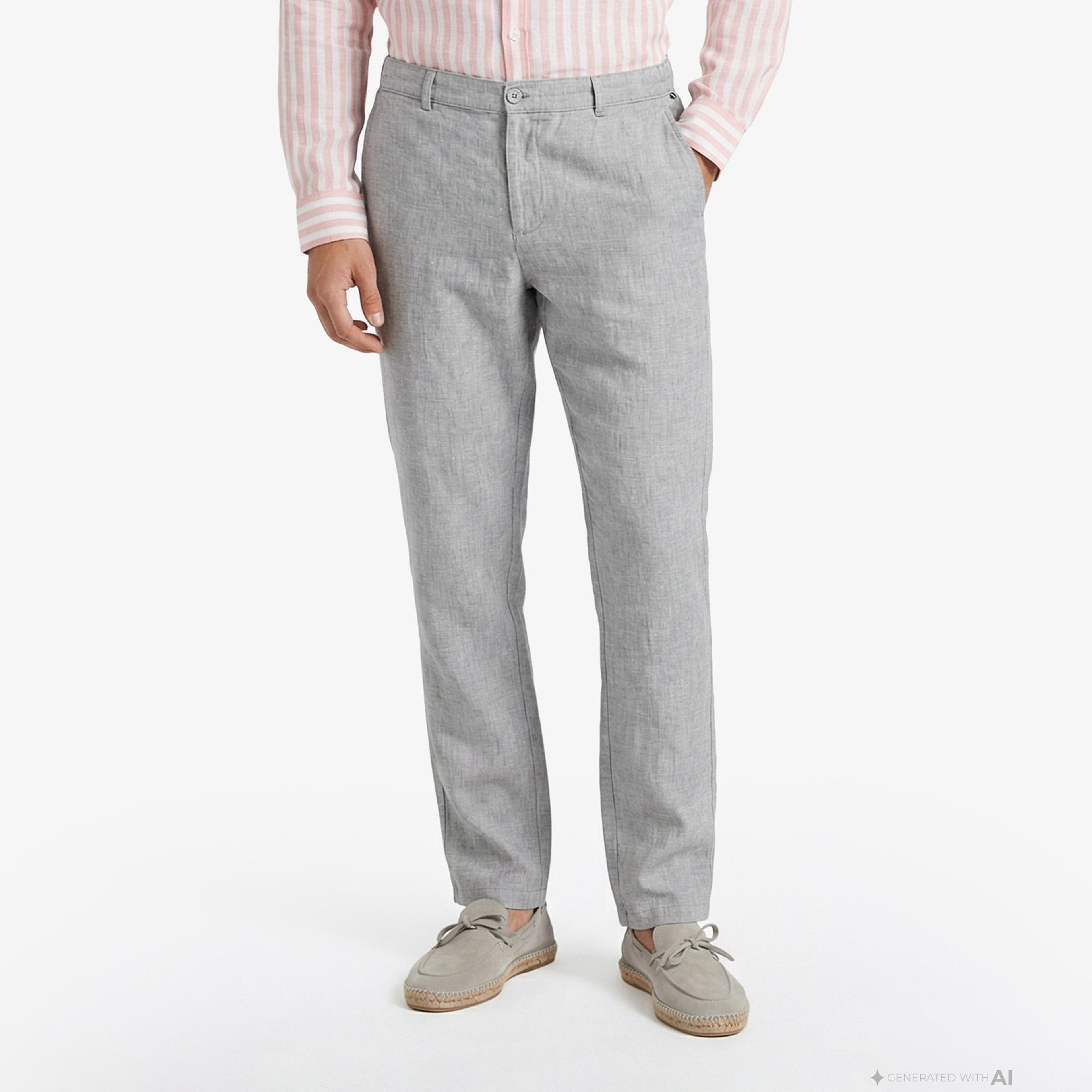 Nautica Erkek Gri Regular Fit Pantolon
