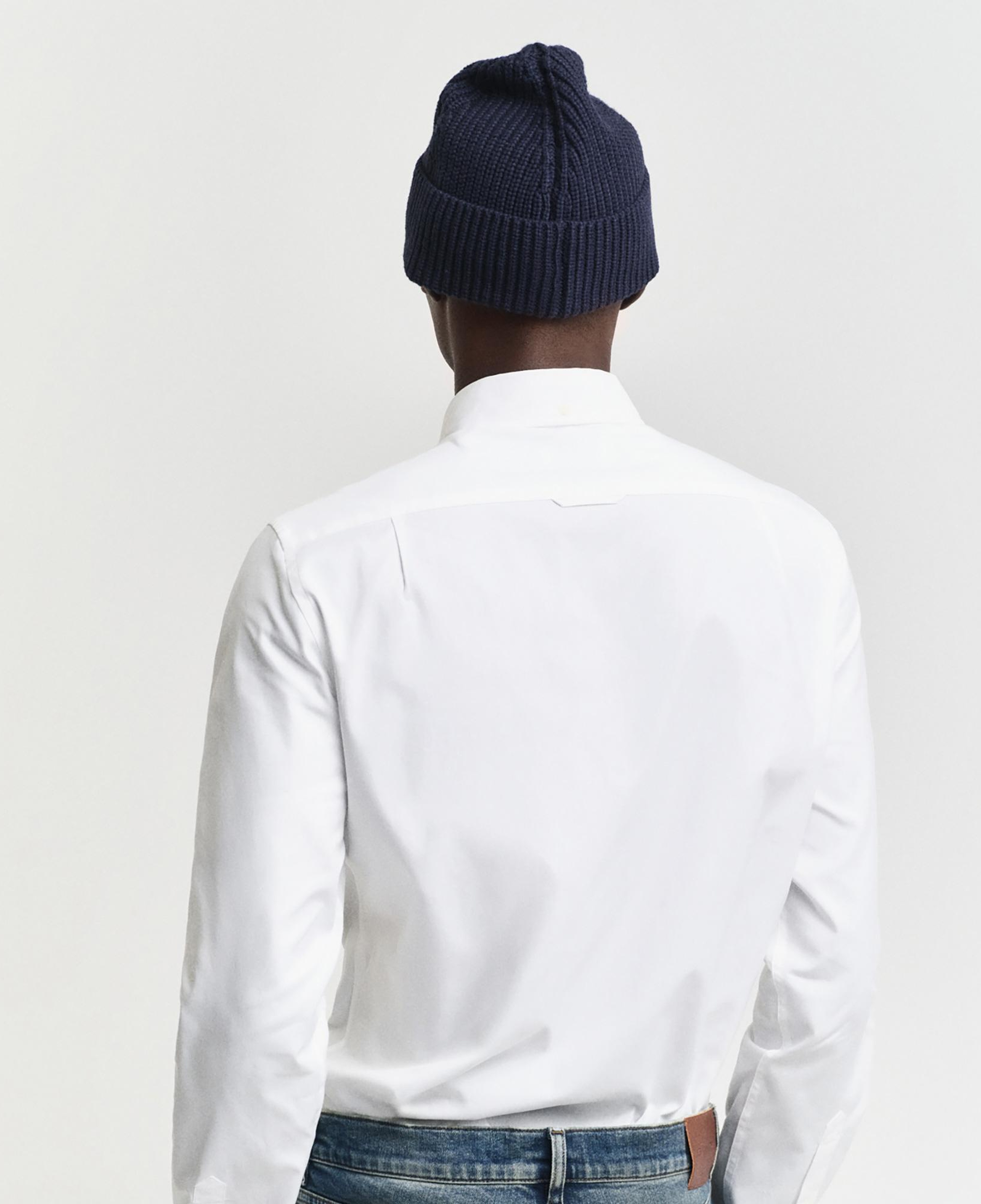 GANT Erkek Beyaz Slim Fit Düğmeli Yaka Oxford Gömlek