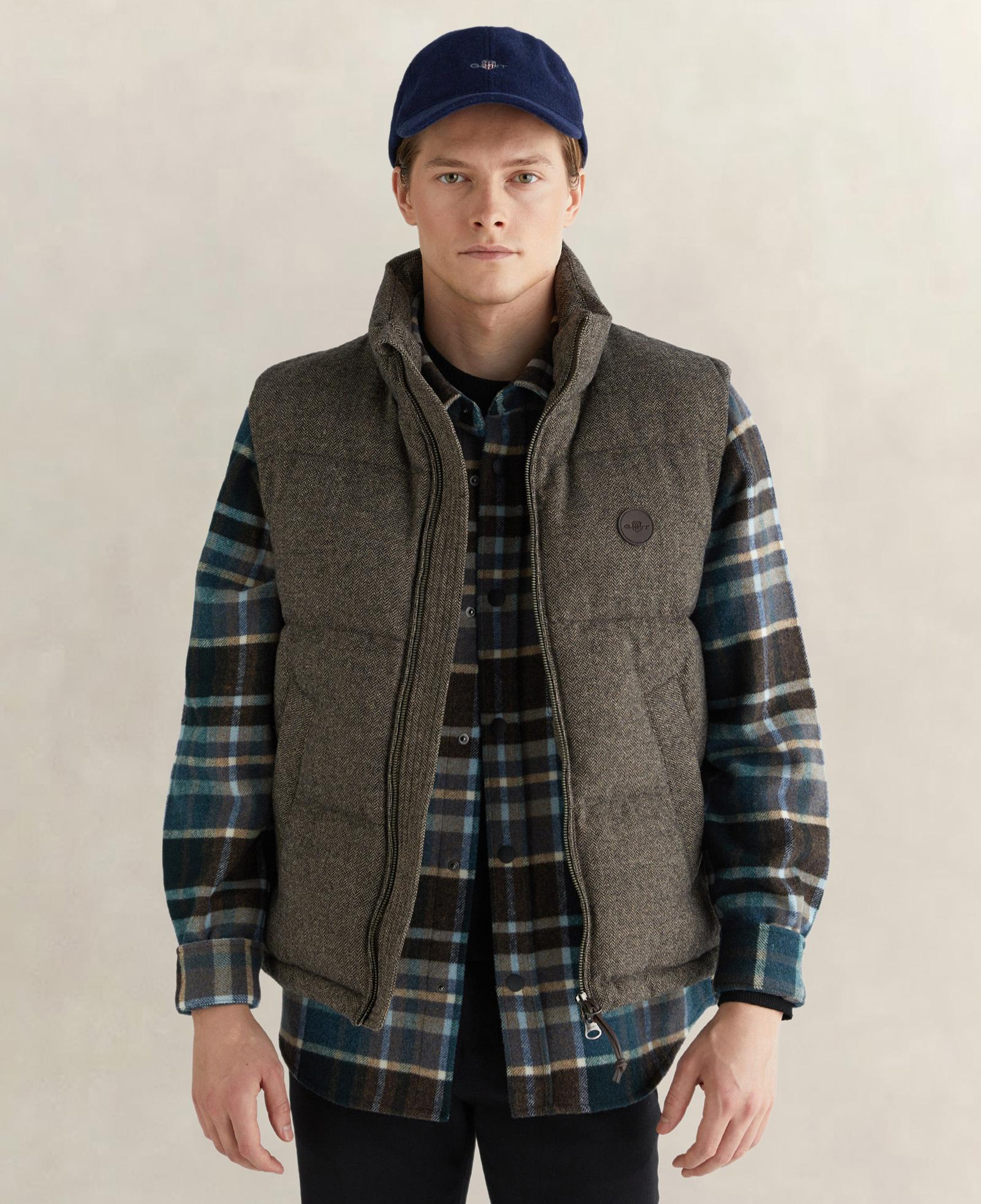 GANT Erkek Kahverengi Standart Fit Yelek