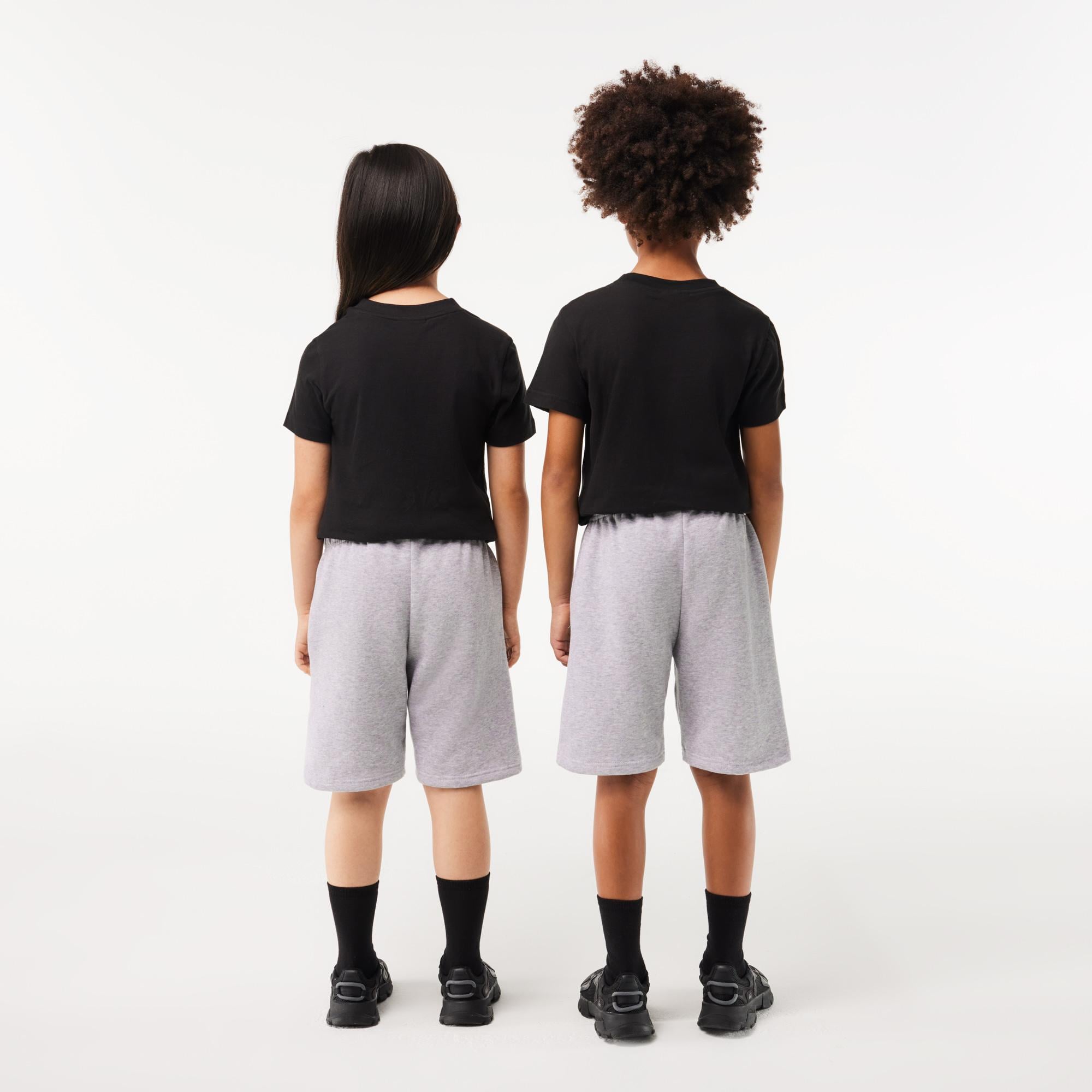Lacoste Organic Brushed Gri Çocuk Şort