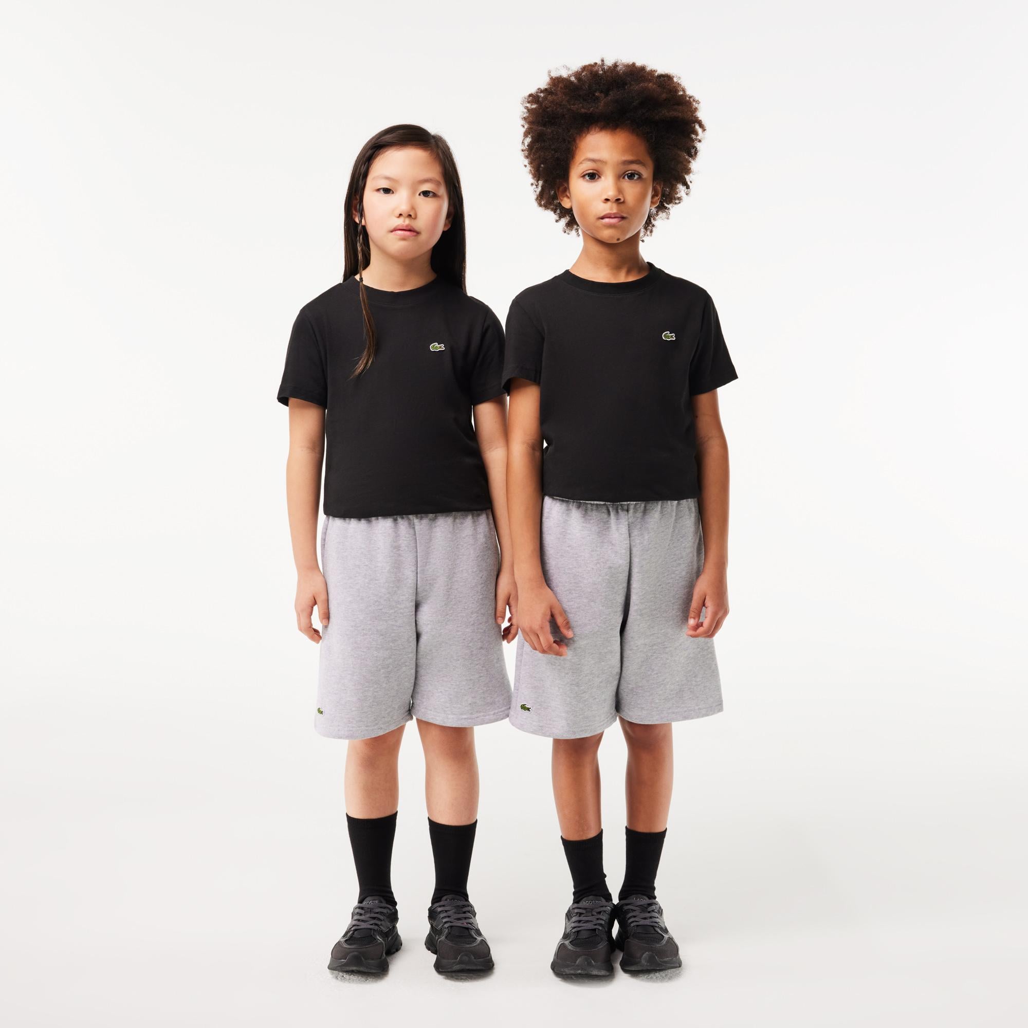 Lacoste Organic Brushed Gri Çocuk Şort