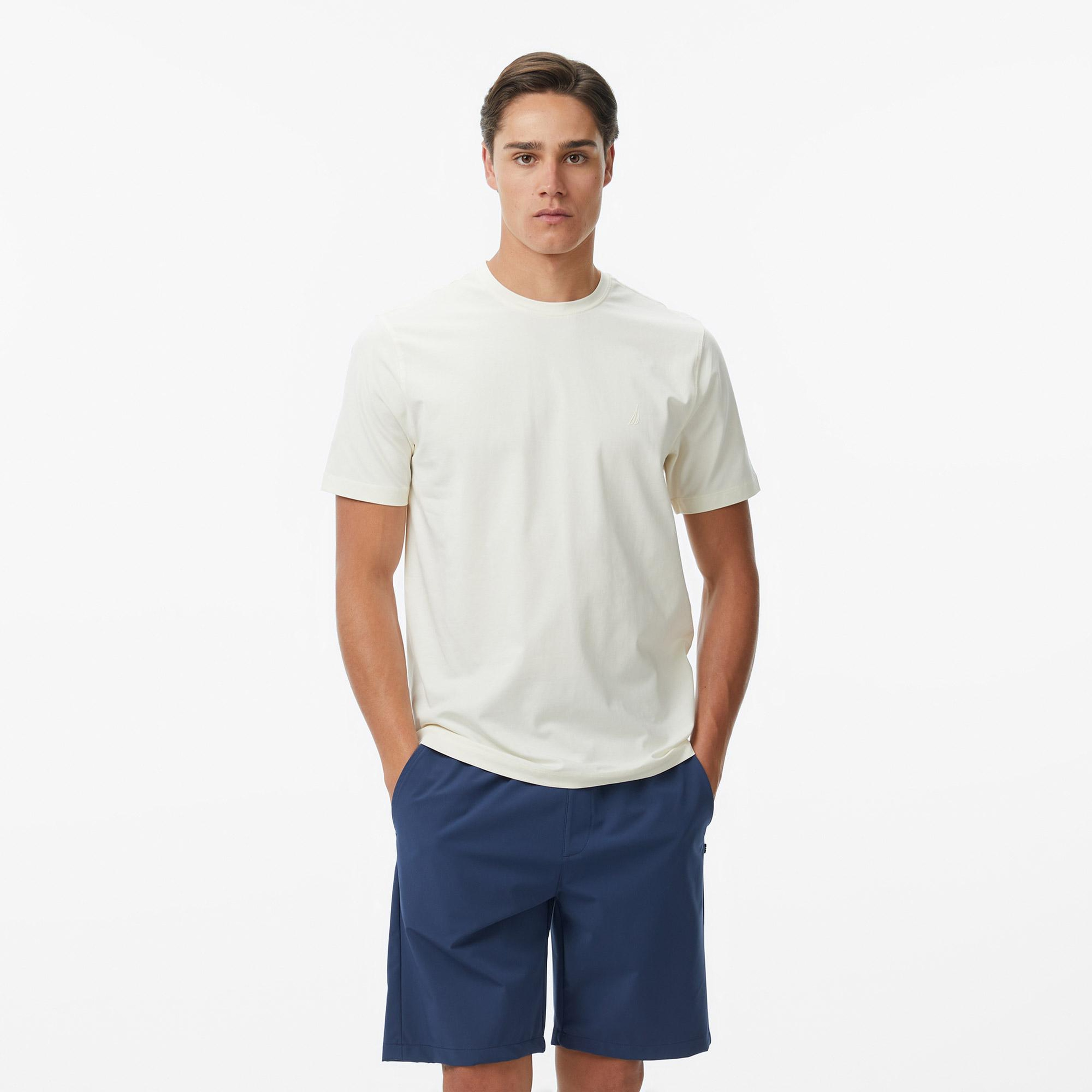 Nautica Erkek Ekru Regular Fit T-Shirt