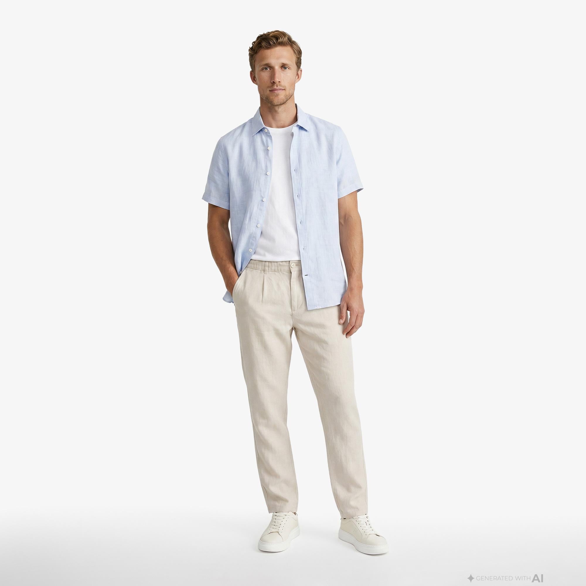 Nautica Erkek Krem Regular Fit Pantolon
