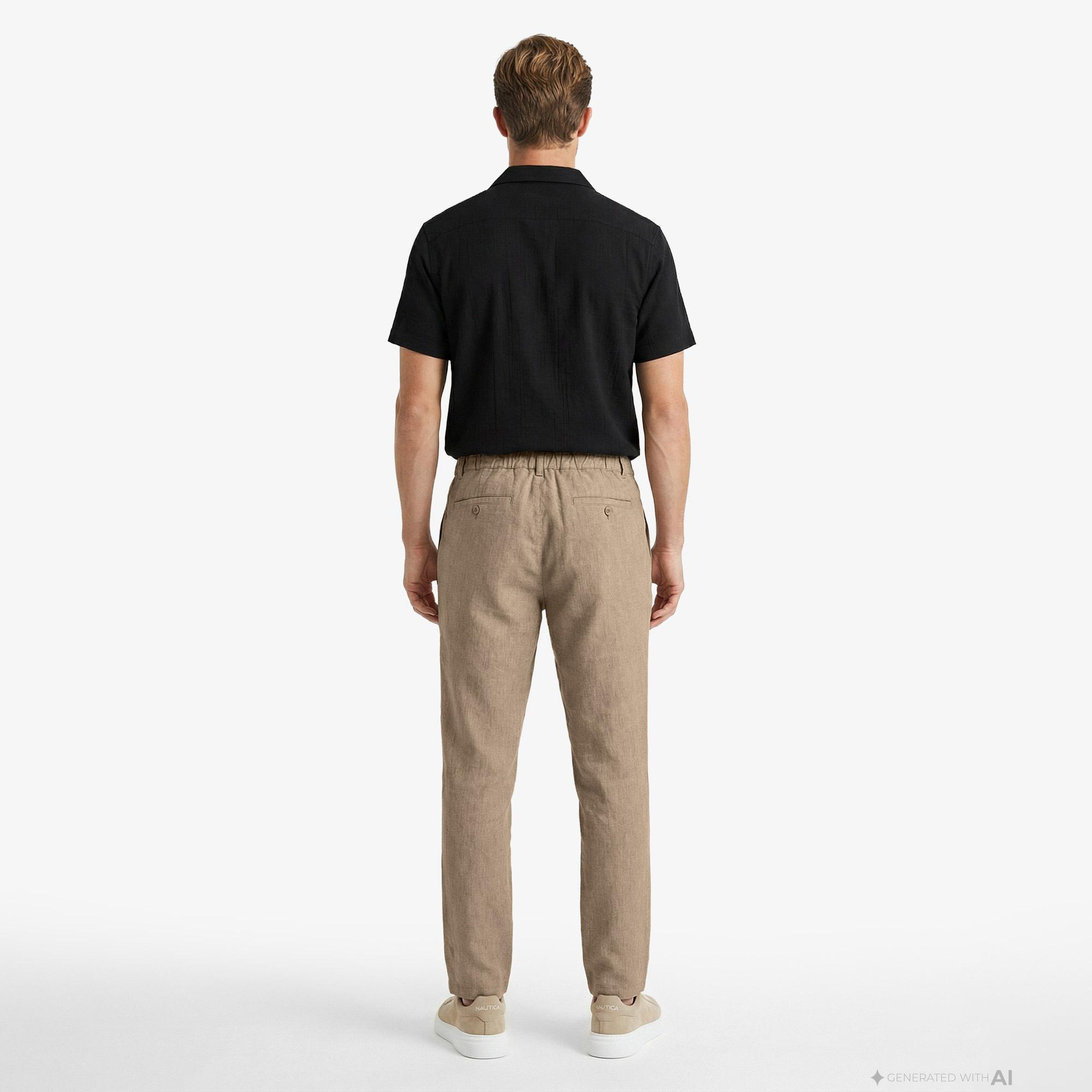 Nautica Erkek Kahverengi Regular Fit Pantolon