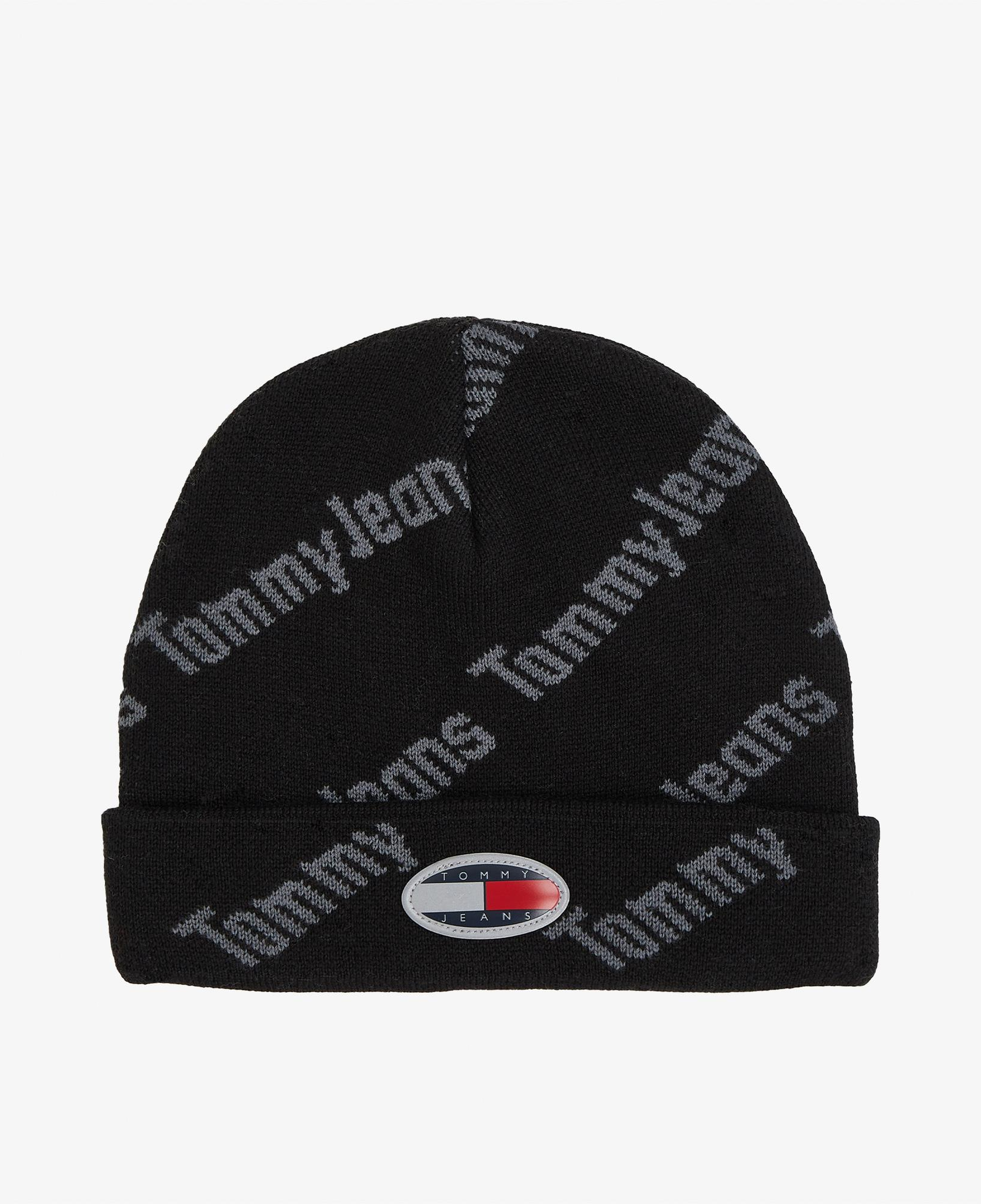Tommy Jeans Skater Boy S Print Erkek Siyah Bere