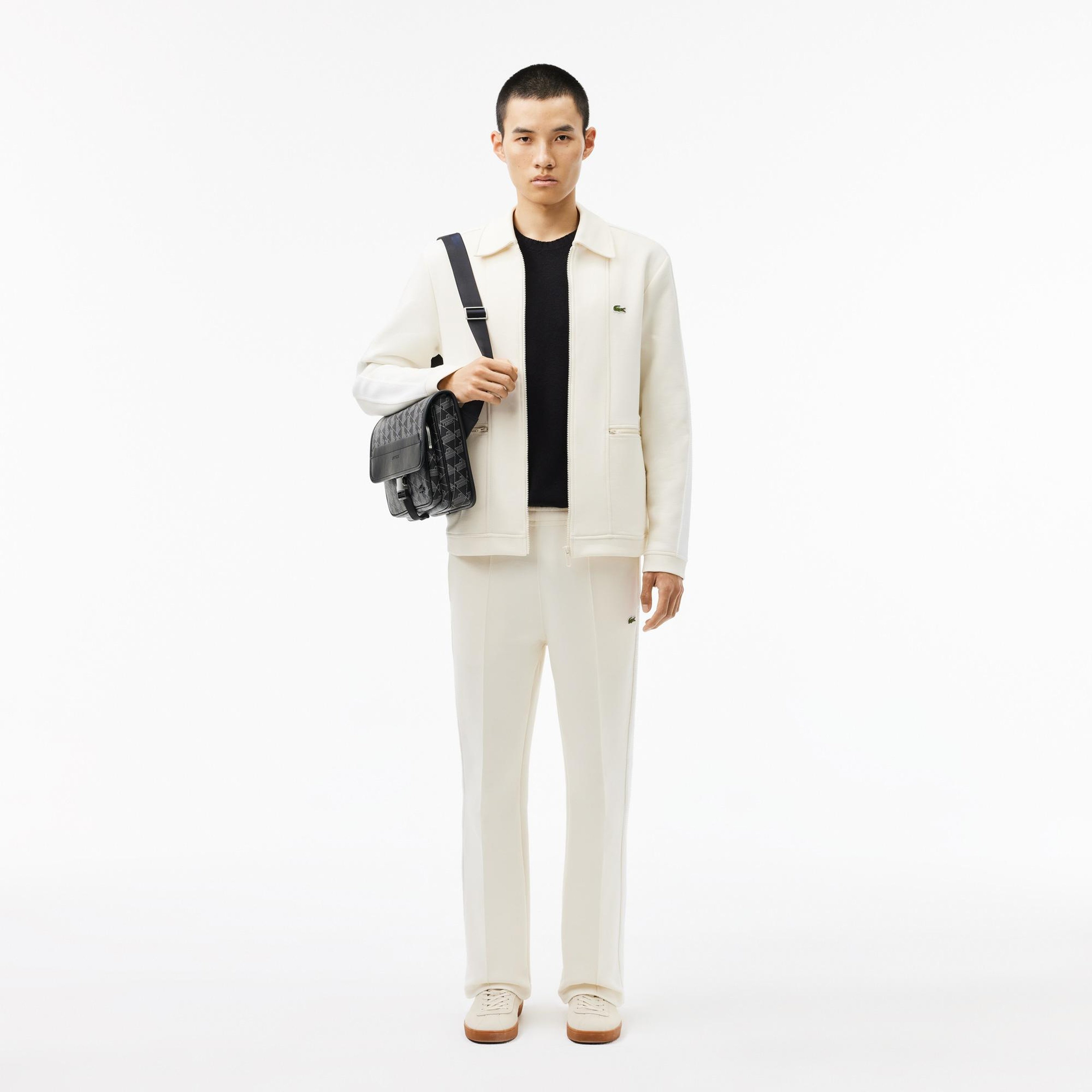 Lacoste The Blend Erkek Monogram Siyah Postacı Çantası