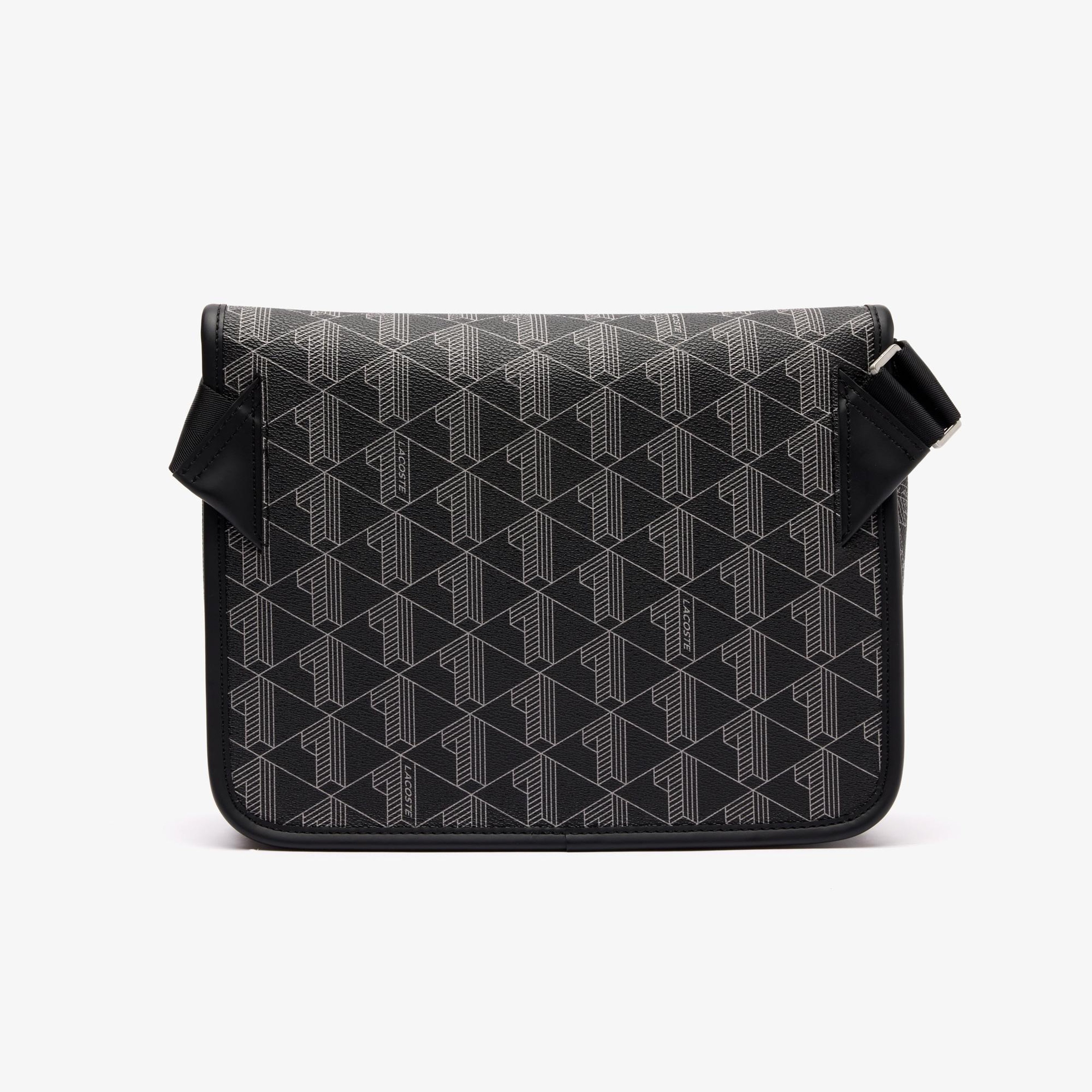 Lacoste The Blend Erkek Monogram Siyah Postacı Çantası