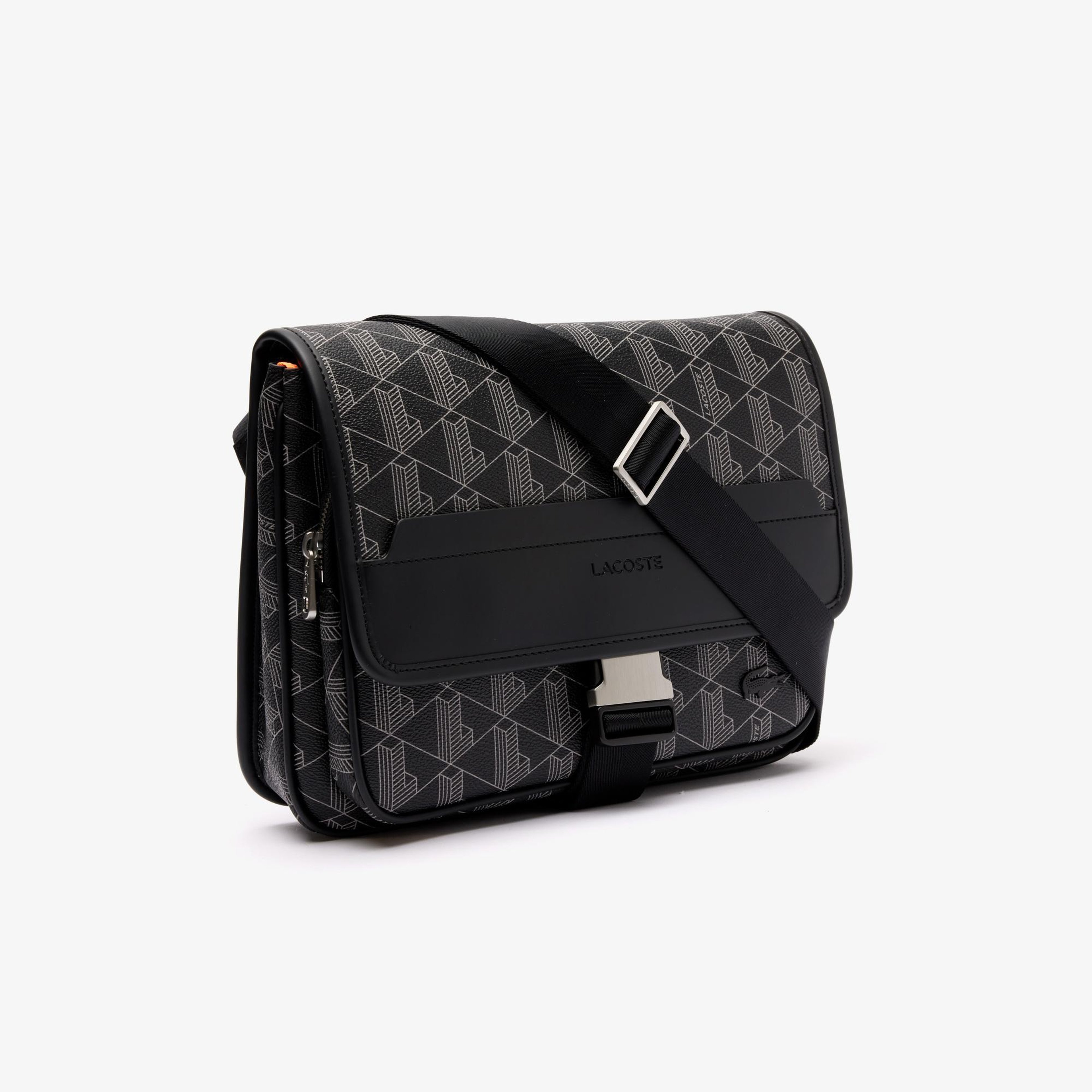Lacoste The Blend Erkek Monogram Siyah Postacı Çantası