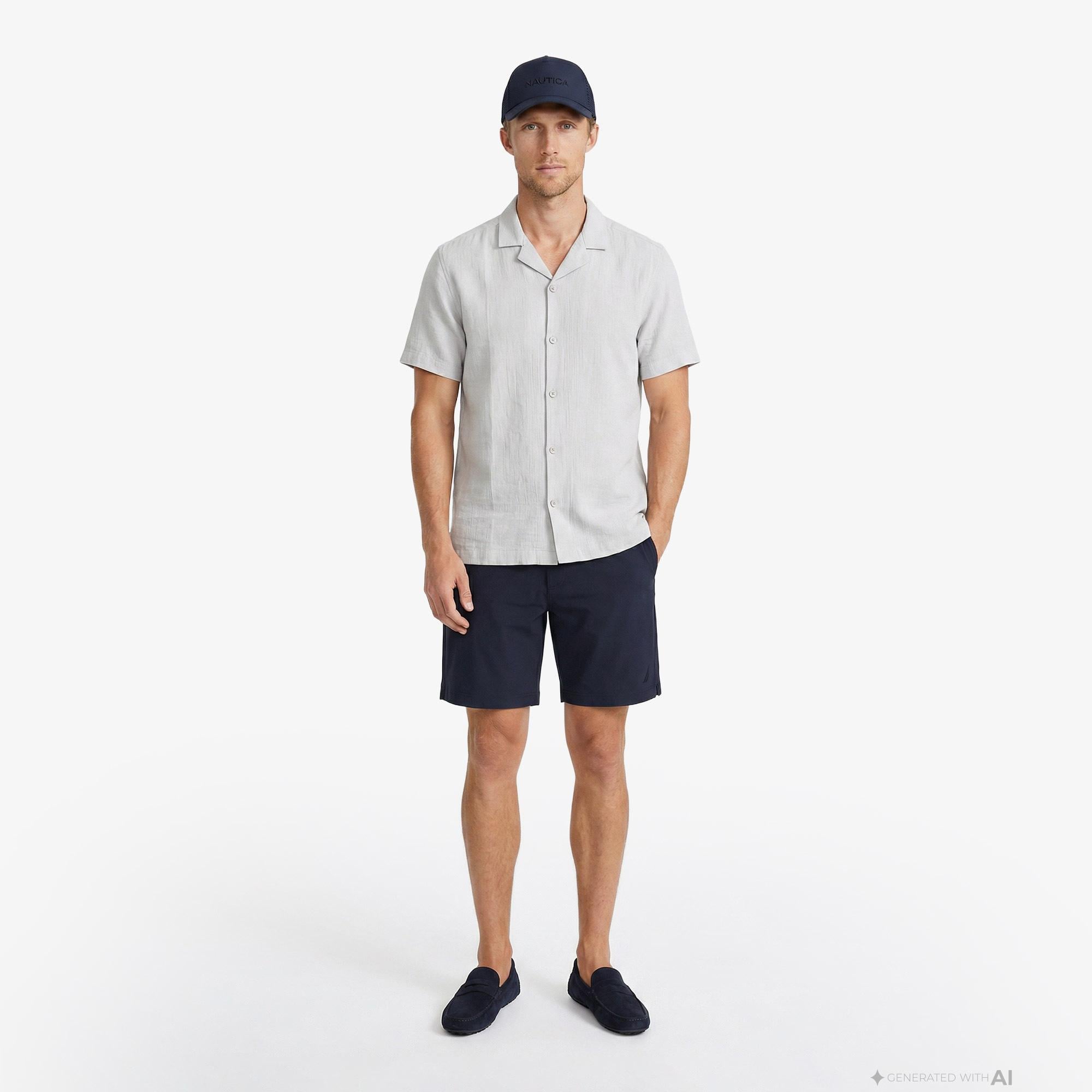 Nautica Erkek Lacivert Regular Fit Deniz Şortu