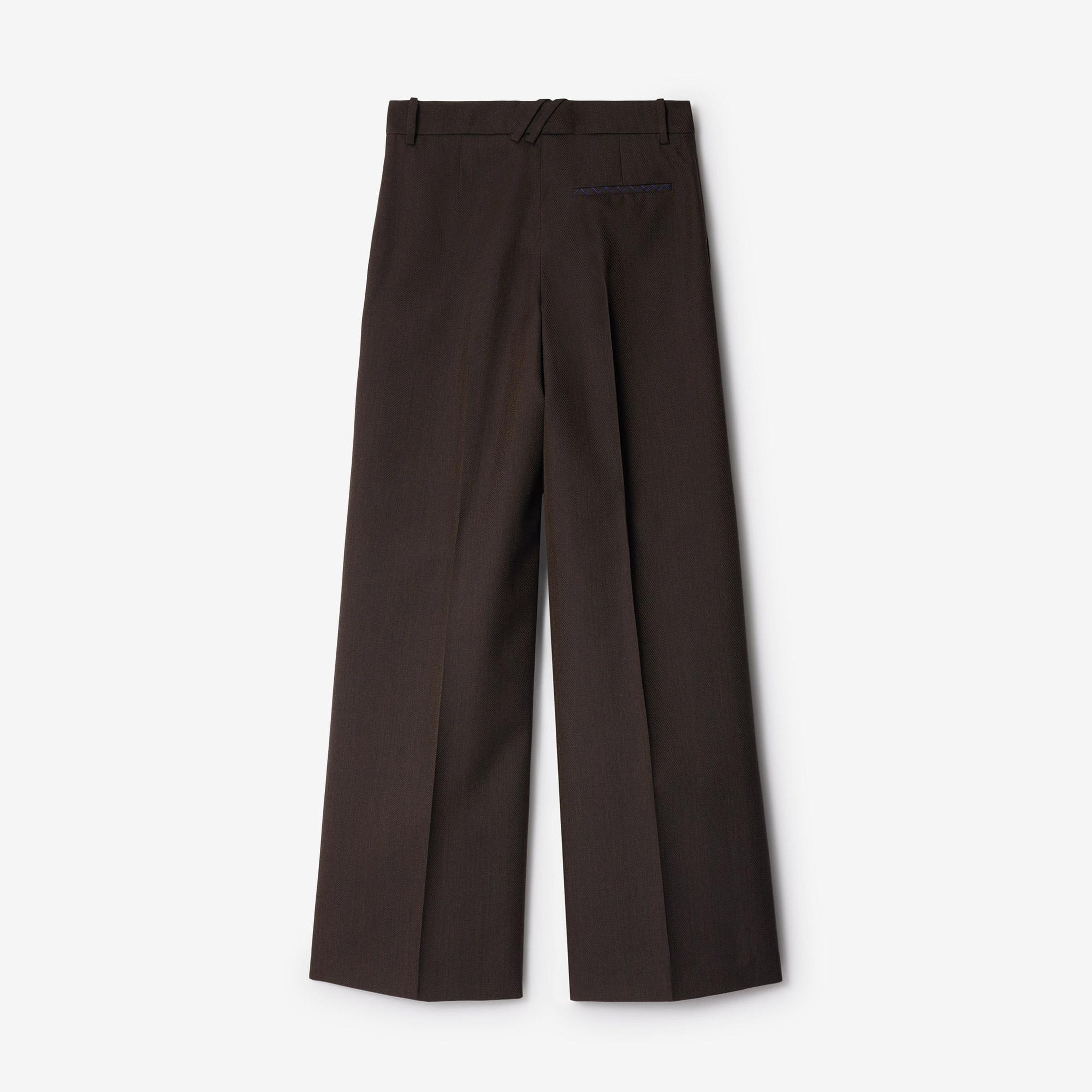 Burberry Kadın Siyah Yün Pantolon