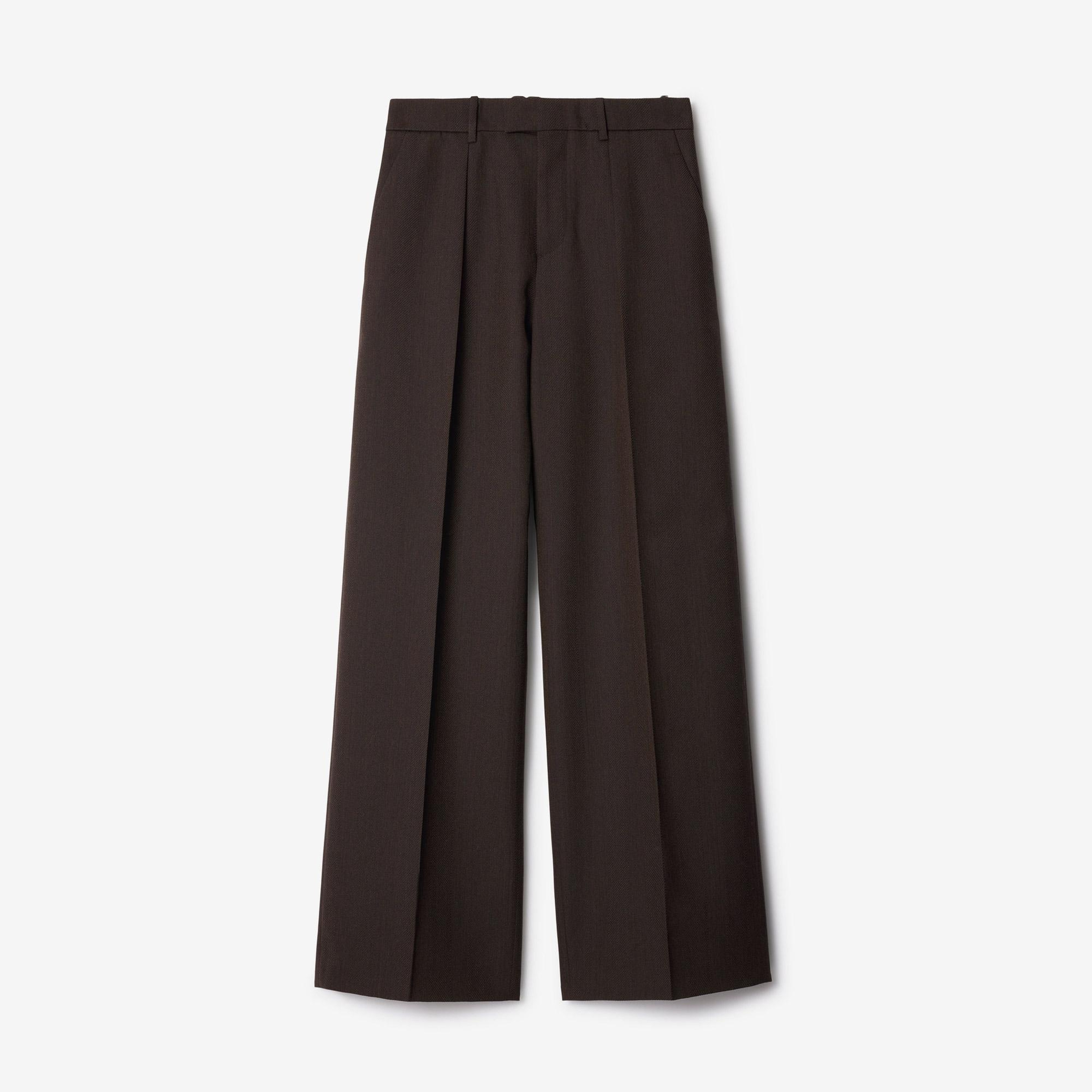 Burberry Kadın Siyah Yün Pantolon