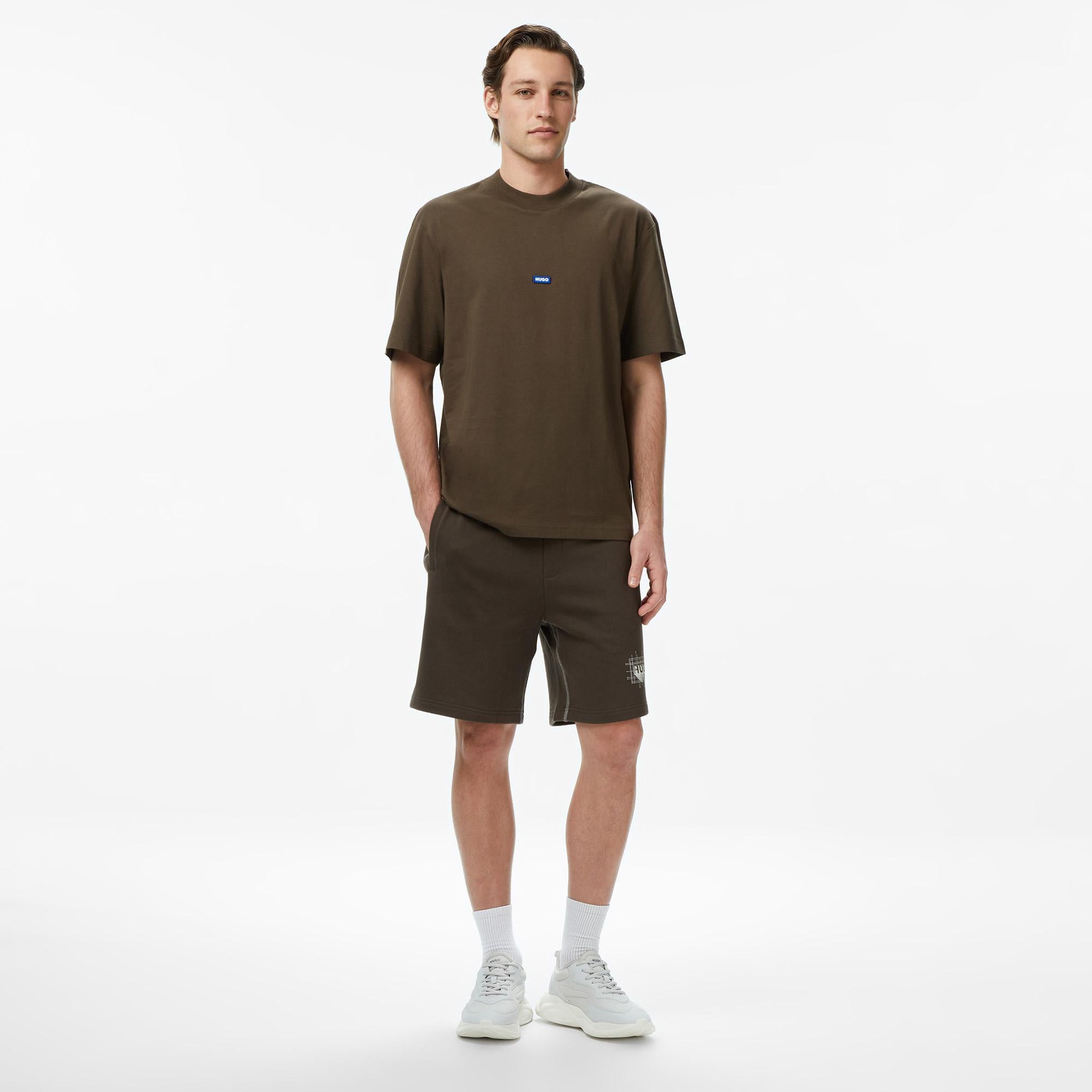 Hugo Nieros Erkek Kahverengi T-Shirt