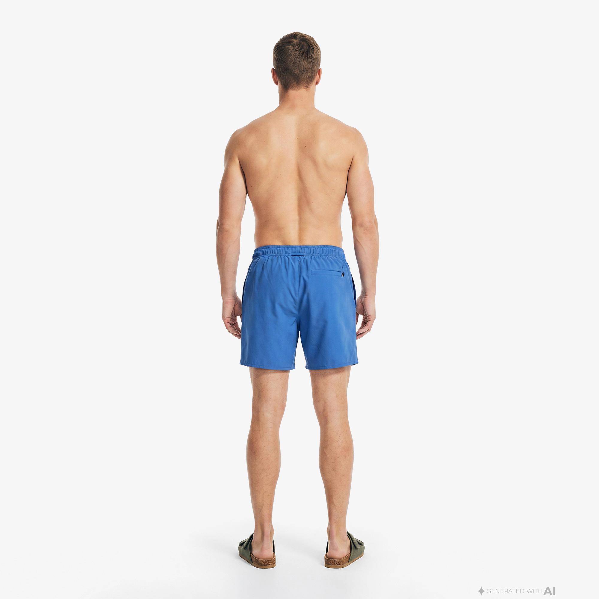 Nautica Erkek Mavi Regular Fit Deniz Şortu
